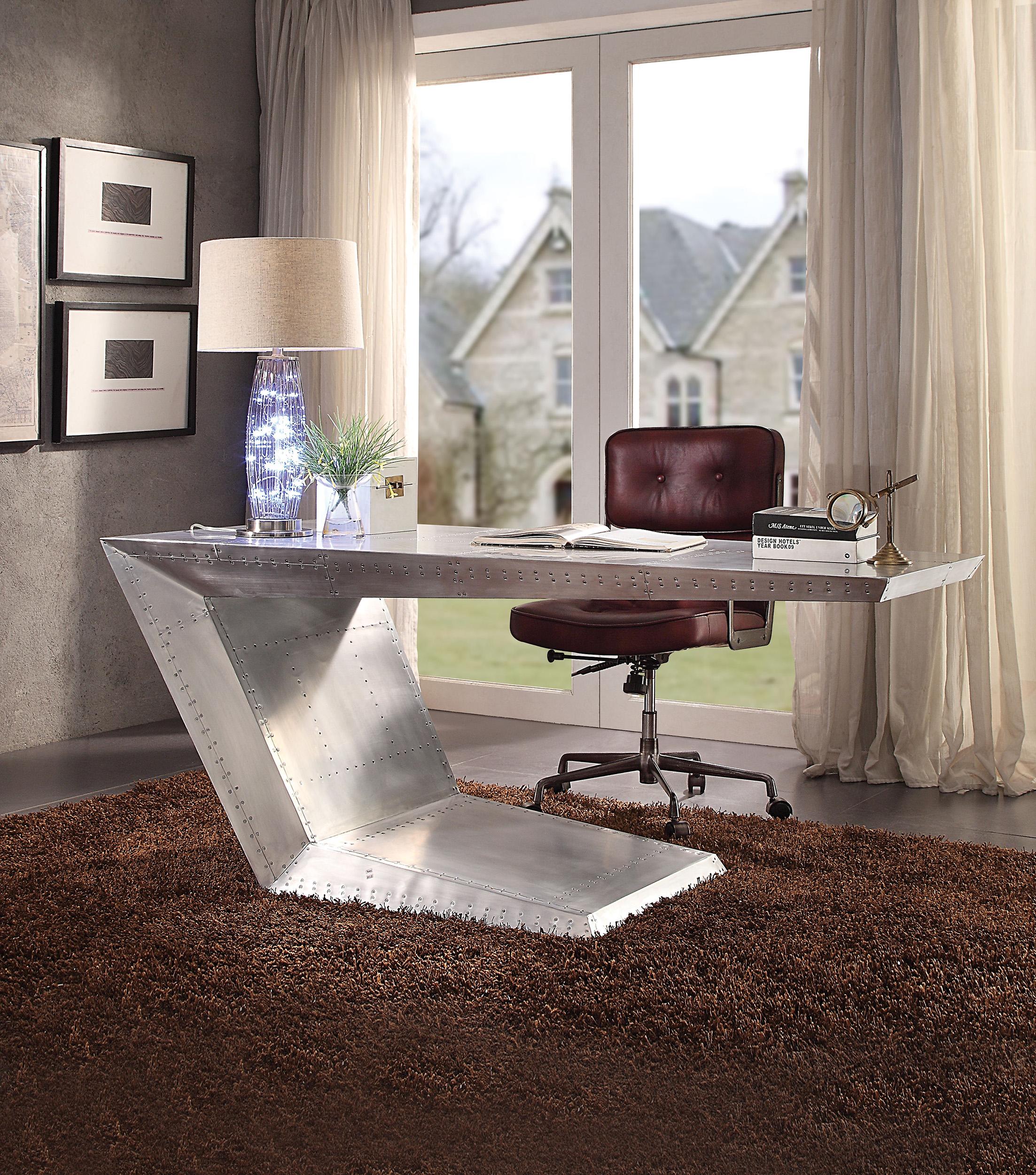 

    
Acme Furniture Brancaster Writing Desk Metal/Gray 92025
