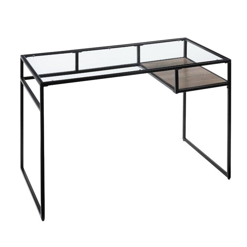 

    
Home Office Writing Desk Black & Glass Yasin 92580 Acme Industrial Modern
