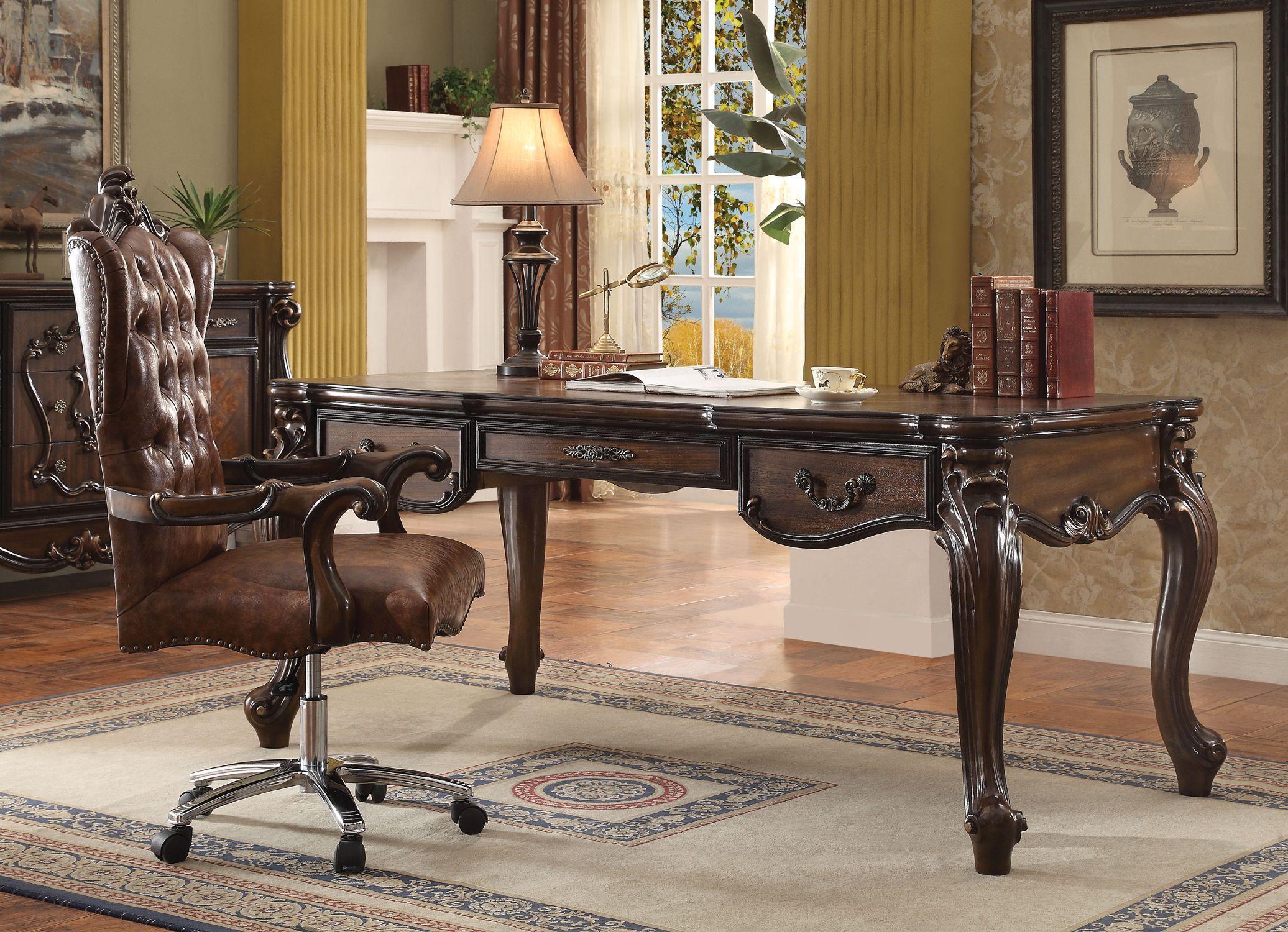

        
Acme Furniture Versailles Writing Desk Oak/Cherry/Brown  00840412053092
