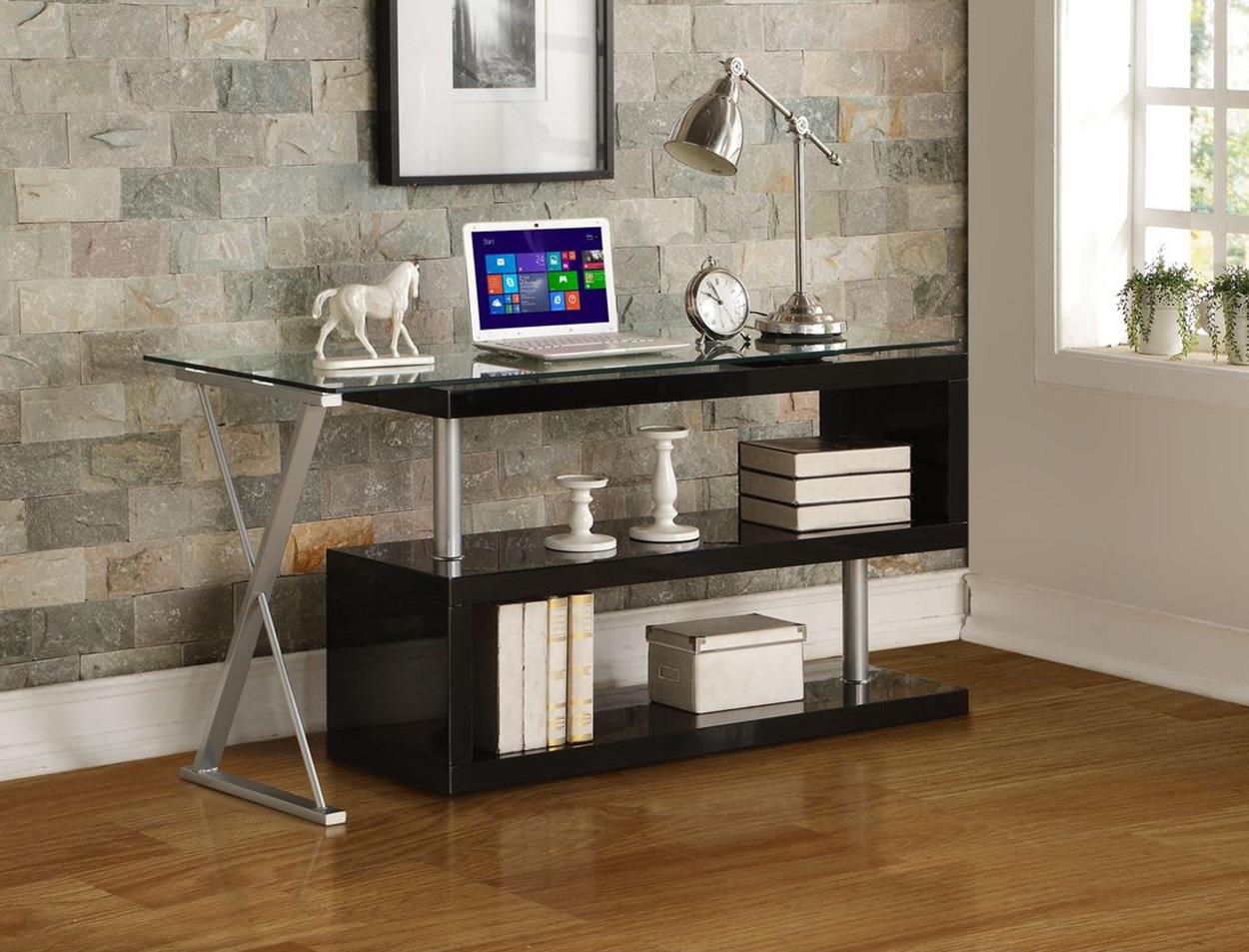 

        
Acme Furniture Buck Writing Desk Chrome/Black  00840412105593
