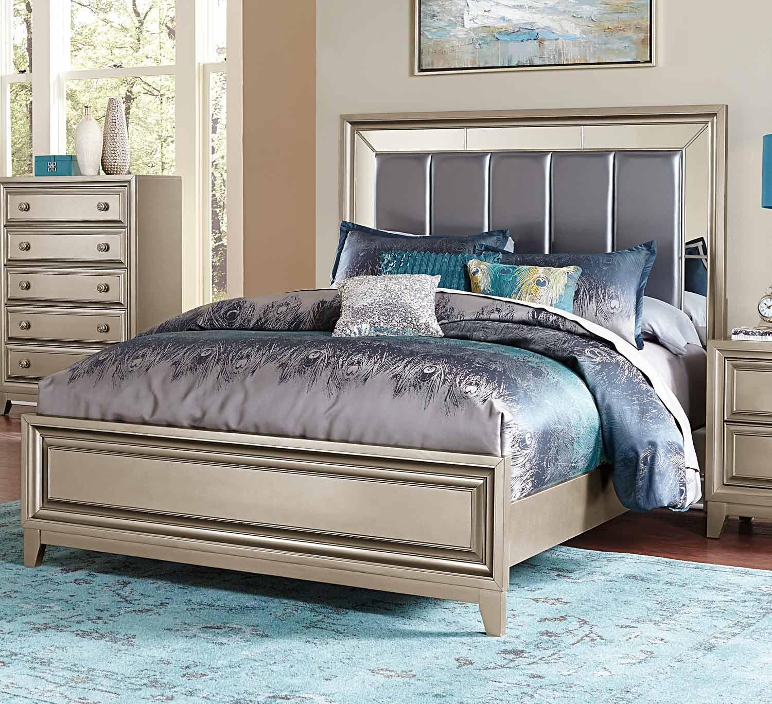 

    
Homelegance 1839-1 Hedy Graphite Grey Silver Queen Size Bedroom Set 4Pcs Modern
