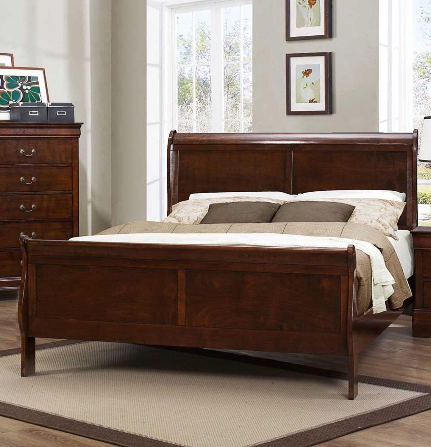 Homelegance Maryville Queen Sleigh Bed – The Furniture Space.
