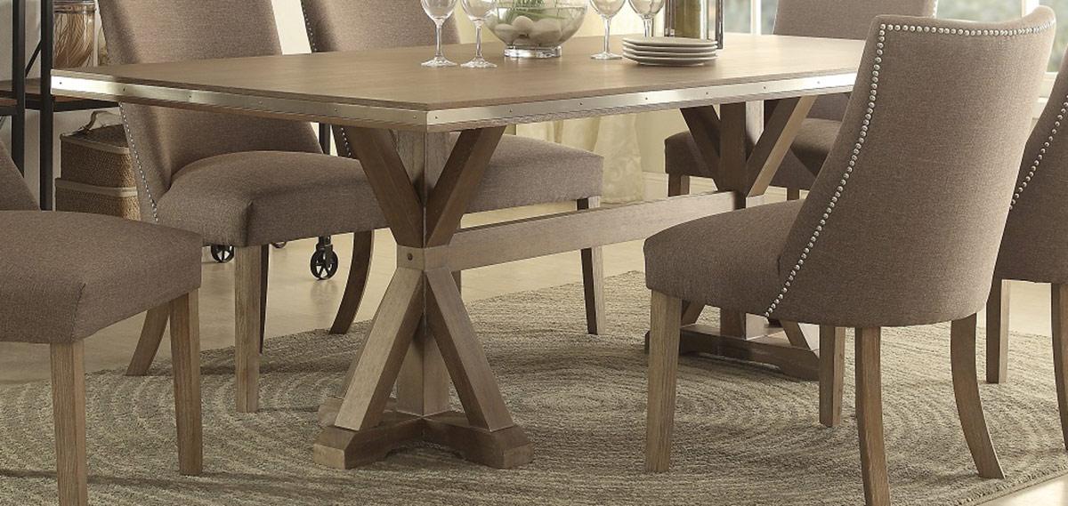 

                    
Homelegance Beaugrand Dining Table Set Light Brown Fabric Purchase 
