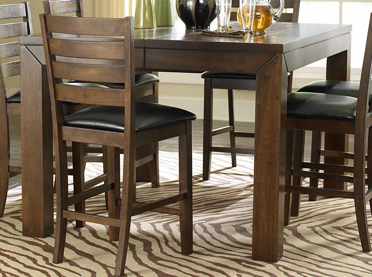

    
Homelegance 5346-36 Eagleville Brown Cherry Wood Counter Height Dining Set 7Pcs
