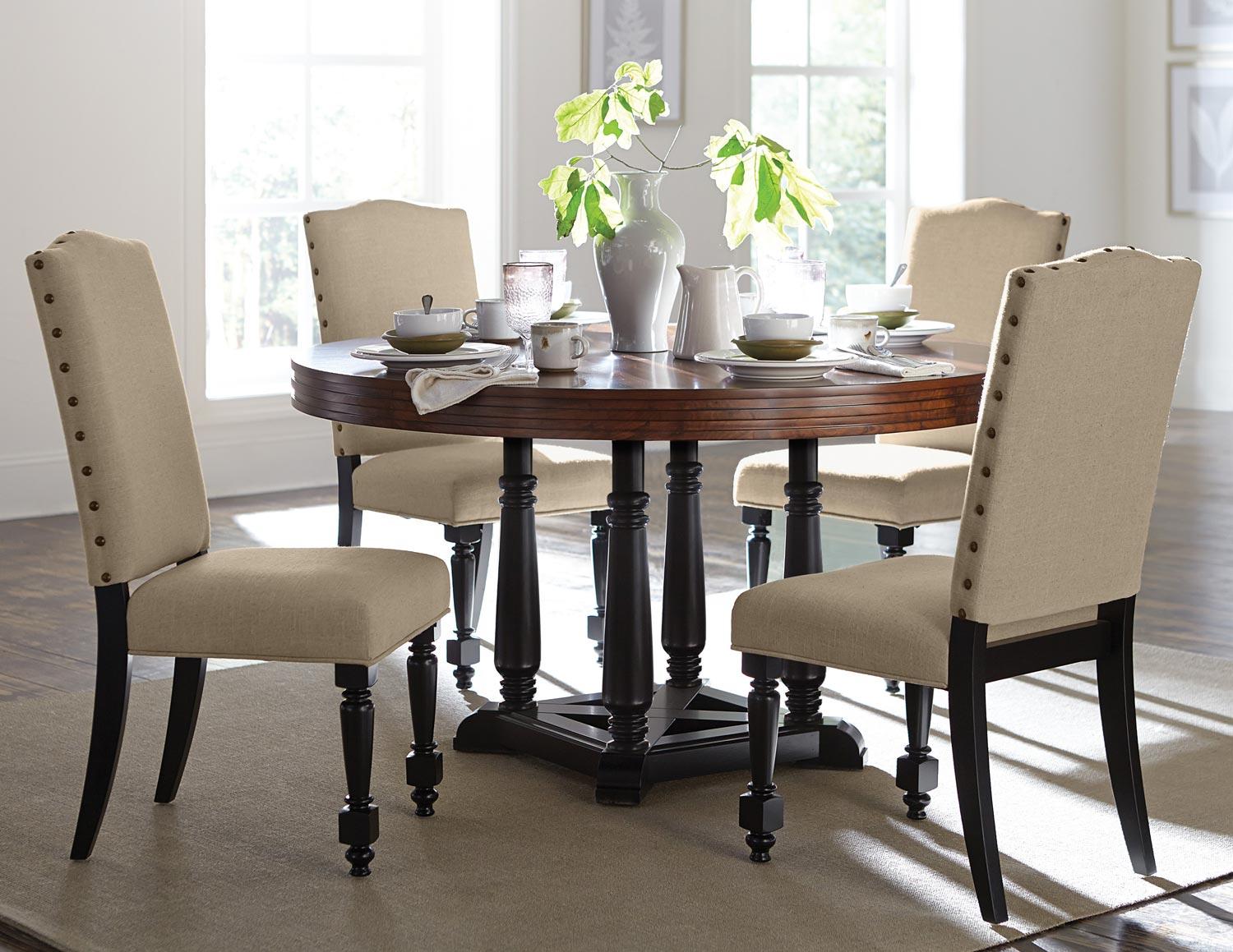 

    
Homelegance Blossomwood Dining Table Set Cherry 5404-54+5404Sx4-Blossomwood
