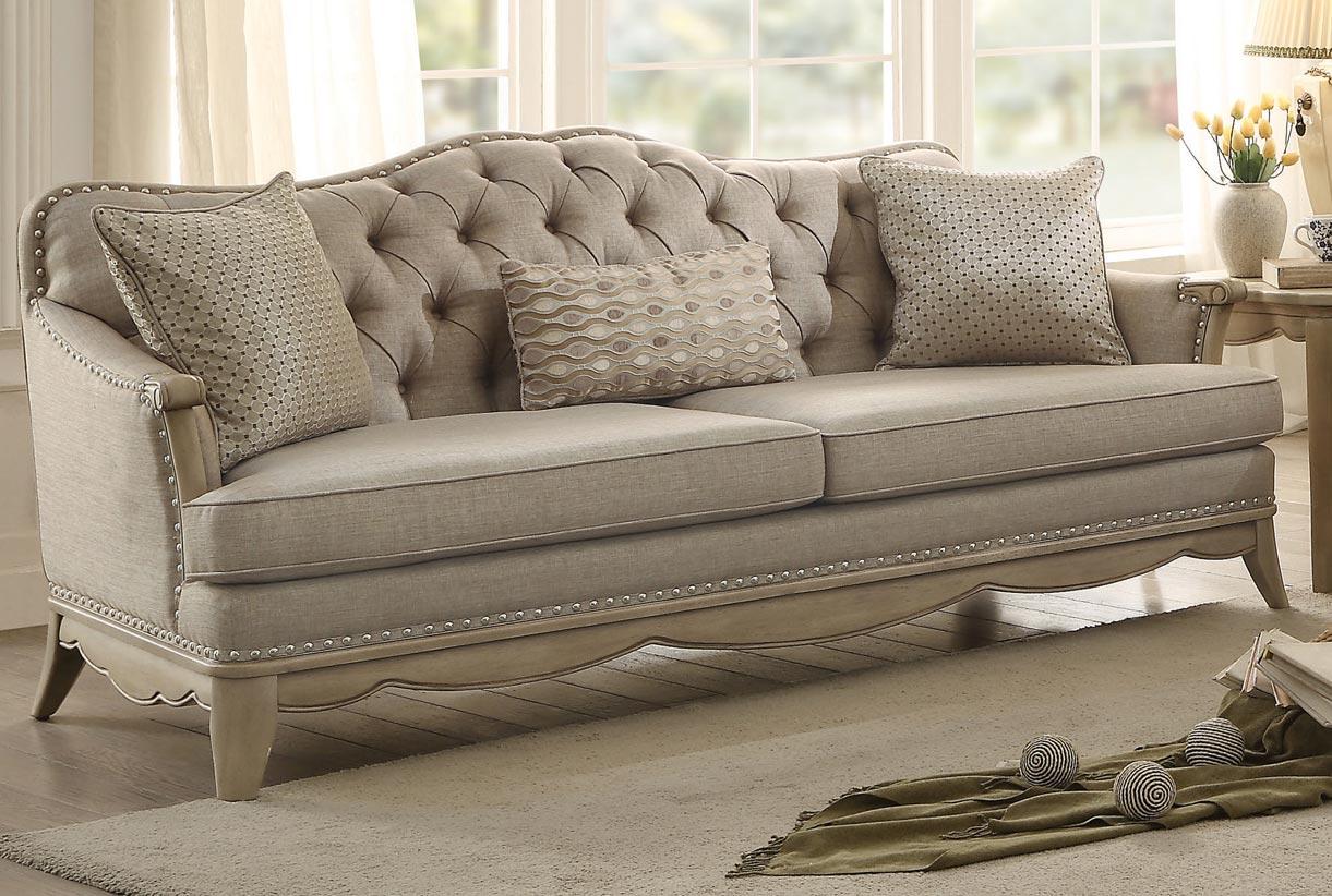 

    
Homelegance 8313 Ashden Beige Fabric Sofa Living Room Set 2Pcs Traditional
