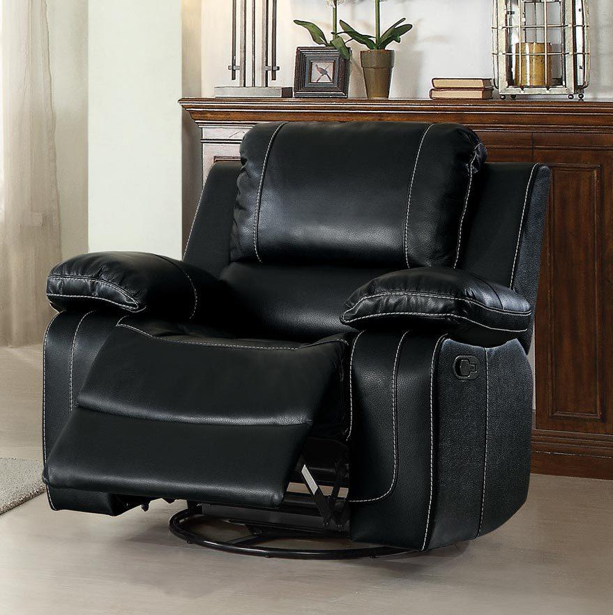 

                    
Homelegance Oriole Recliner Sofa Set Black Leather Match Purchase 
