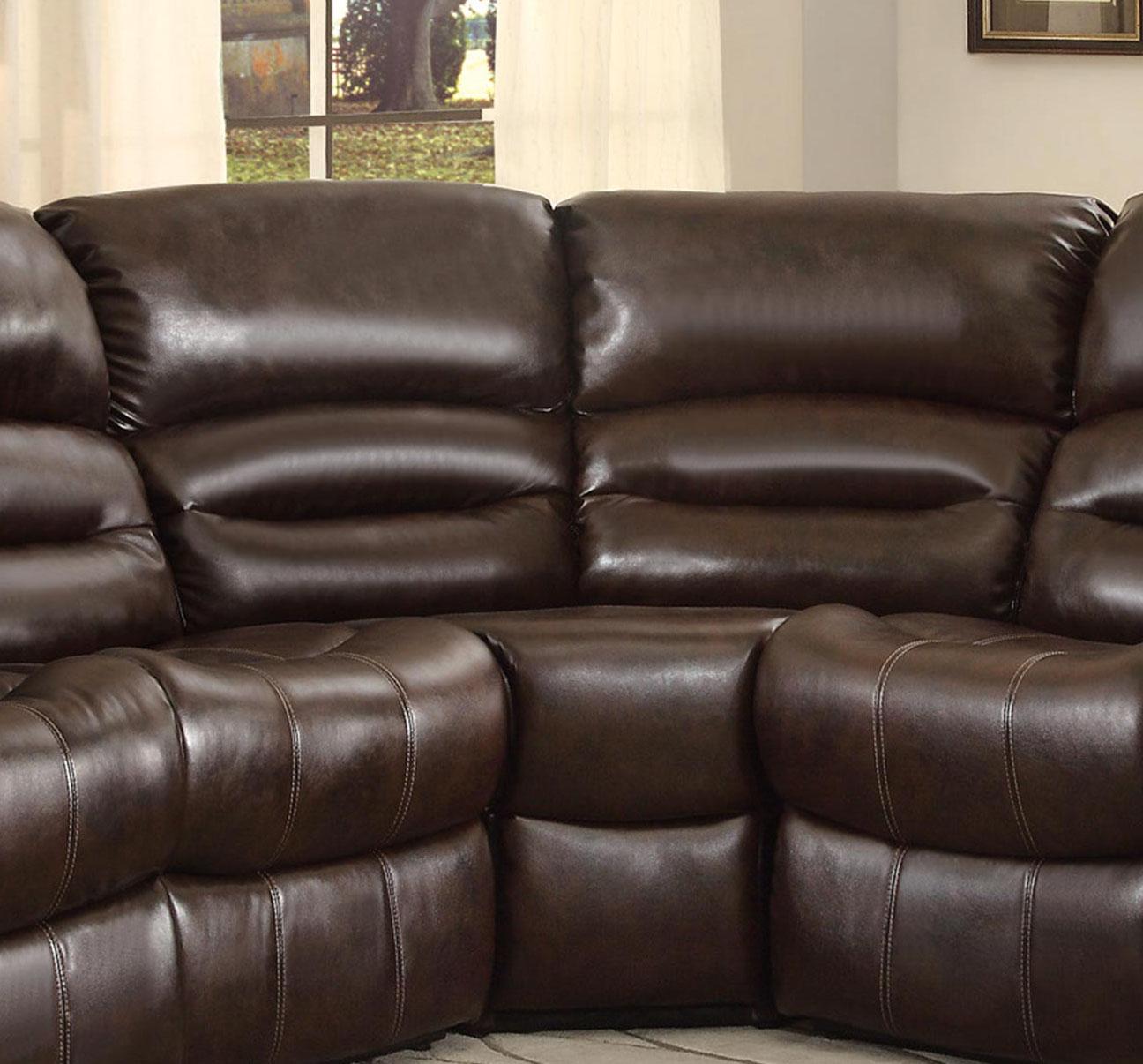 

                    
Homelegance Palmyra Reclining Sectional Dark Brown Bonded Leather Purchase 
