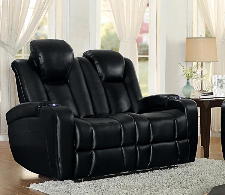 

                    
Homelegance Madoc Recliner Sofa Set Black leather gel Purchase 
