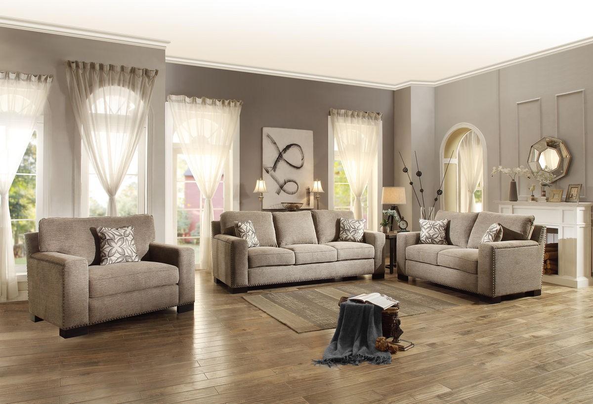 

    
Homelegance 8477NF-3 Gowan Beige Chenille Sofa Living Room Set 3Pcs Traditional
