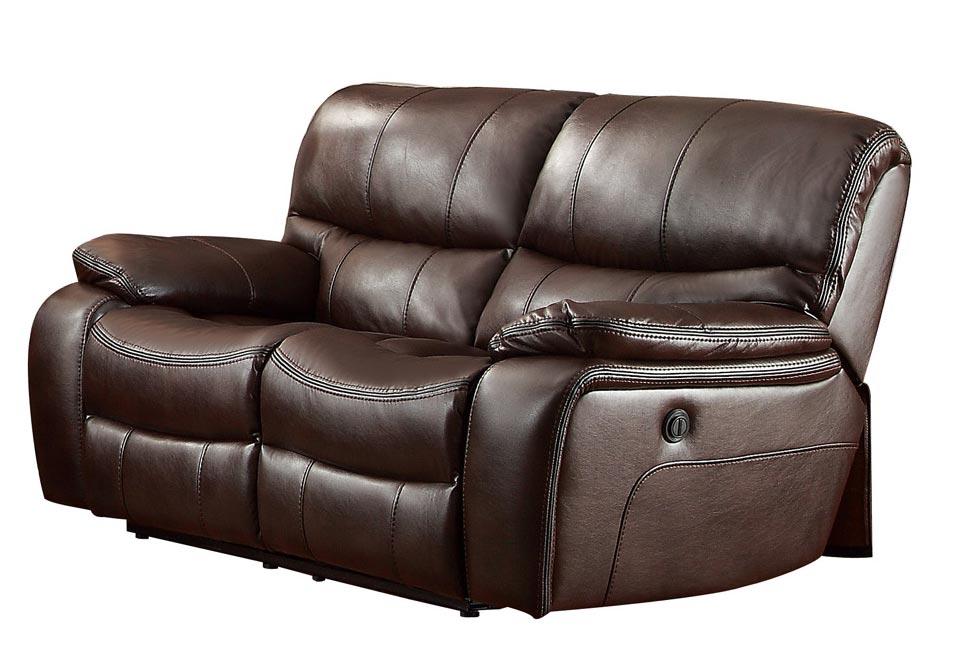 

                    
Homelegance Pecos Recliner Sofa Set Dark Brown leather gel Purchase 
