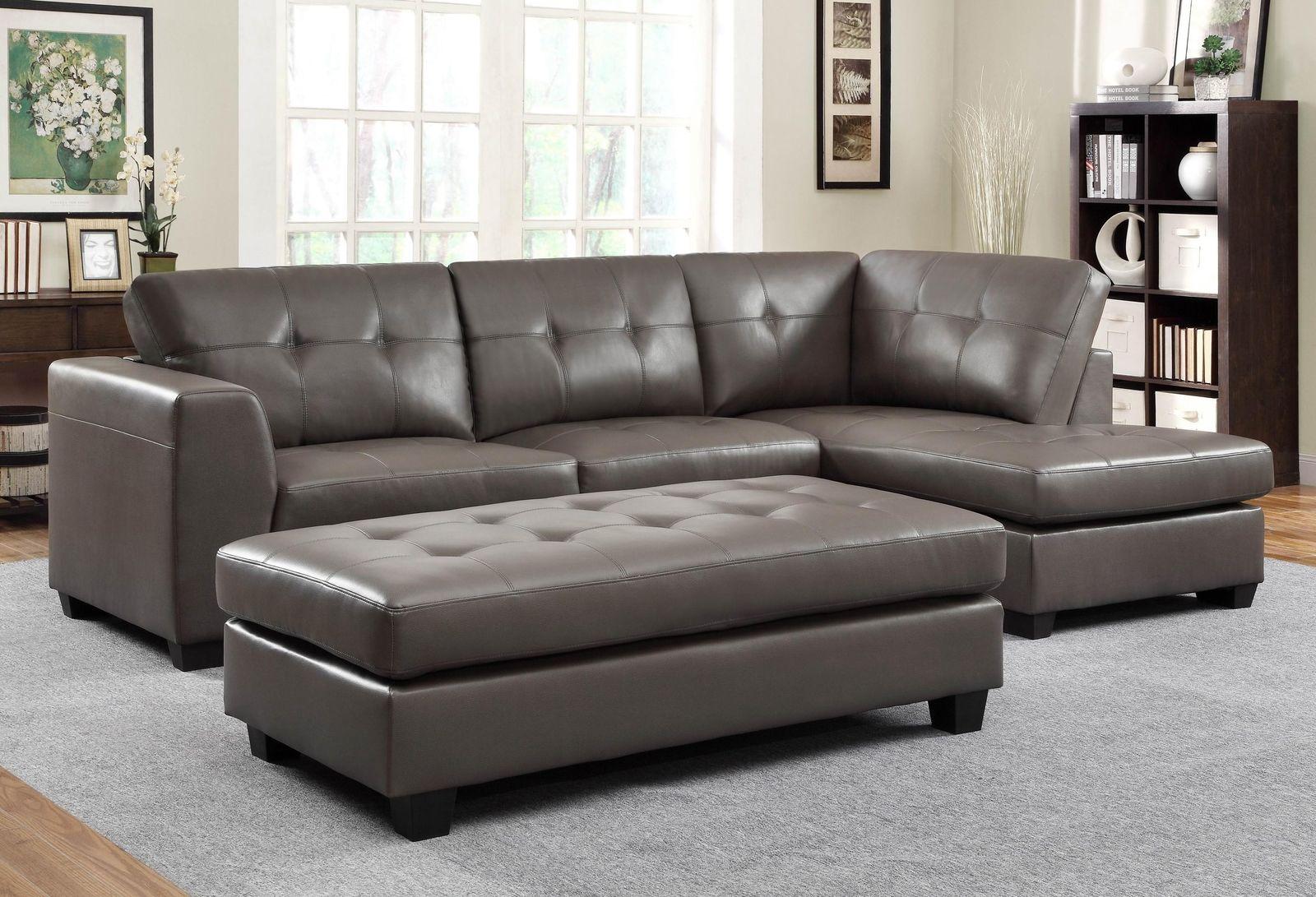 

    
Homelegance 9688GY Springer Tuft Grey Bonded Leather Sectional Sofa Set 2Pcs
