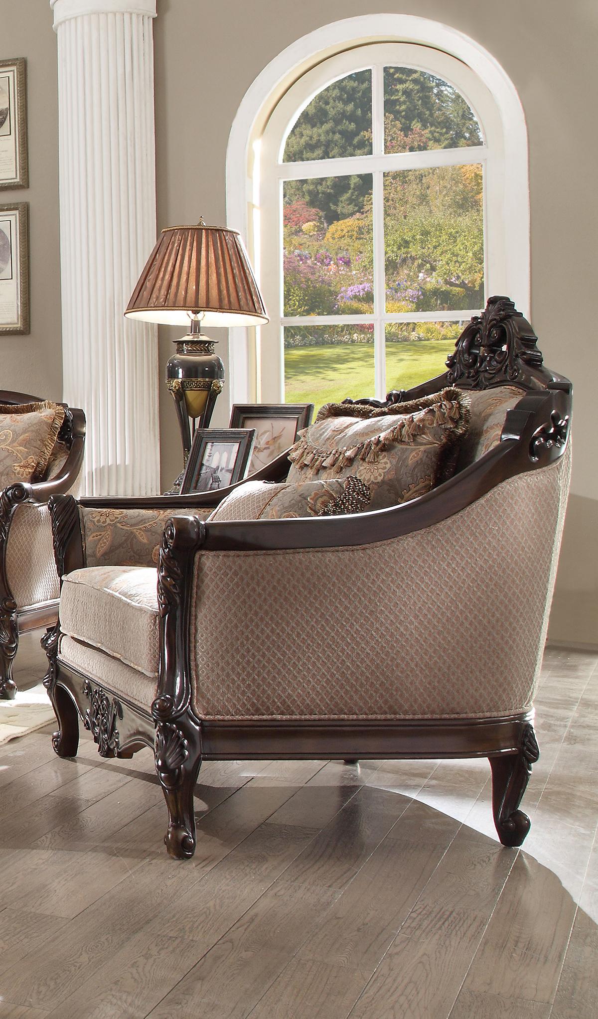 

                    
Homey Design Furniture HD-09 – 3PC SOFA SET Sofa Set Mahogany Fabric Purchase 
