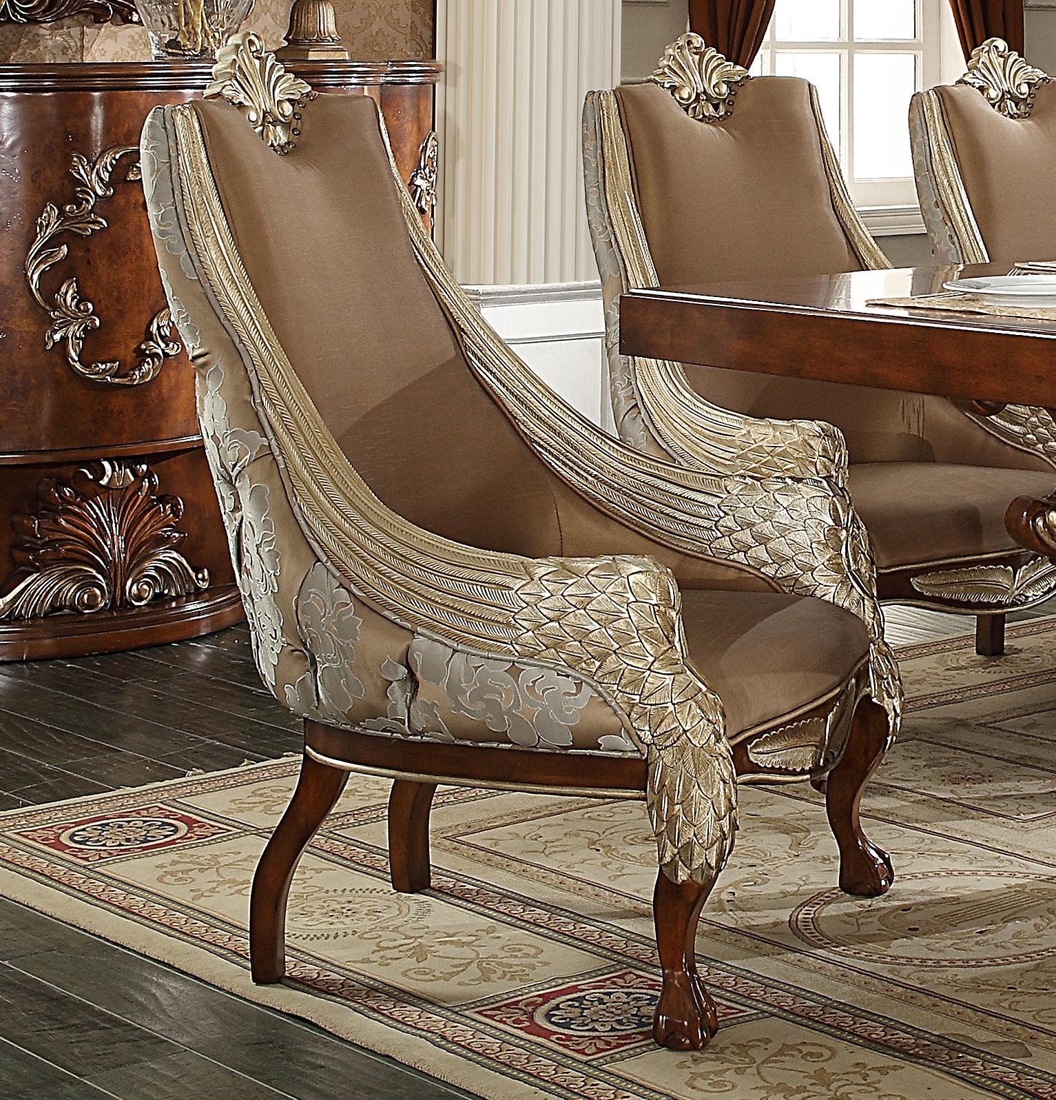 

    
Homey Design Furniture HD-124 – ARM CHAIR Dining Armchair Gold/Brown HD-124 CHAIR-2PC
