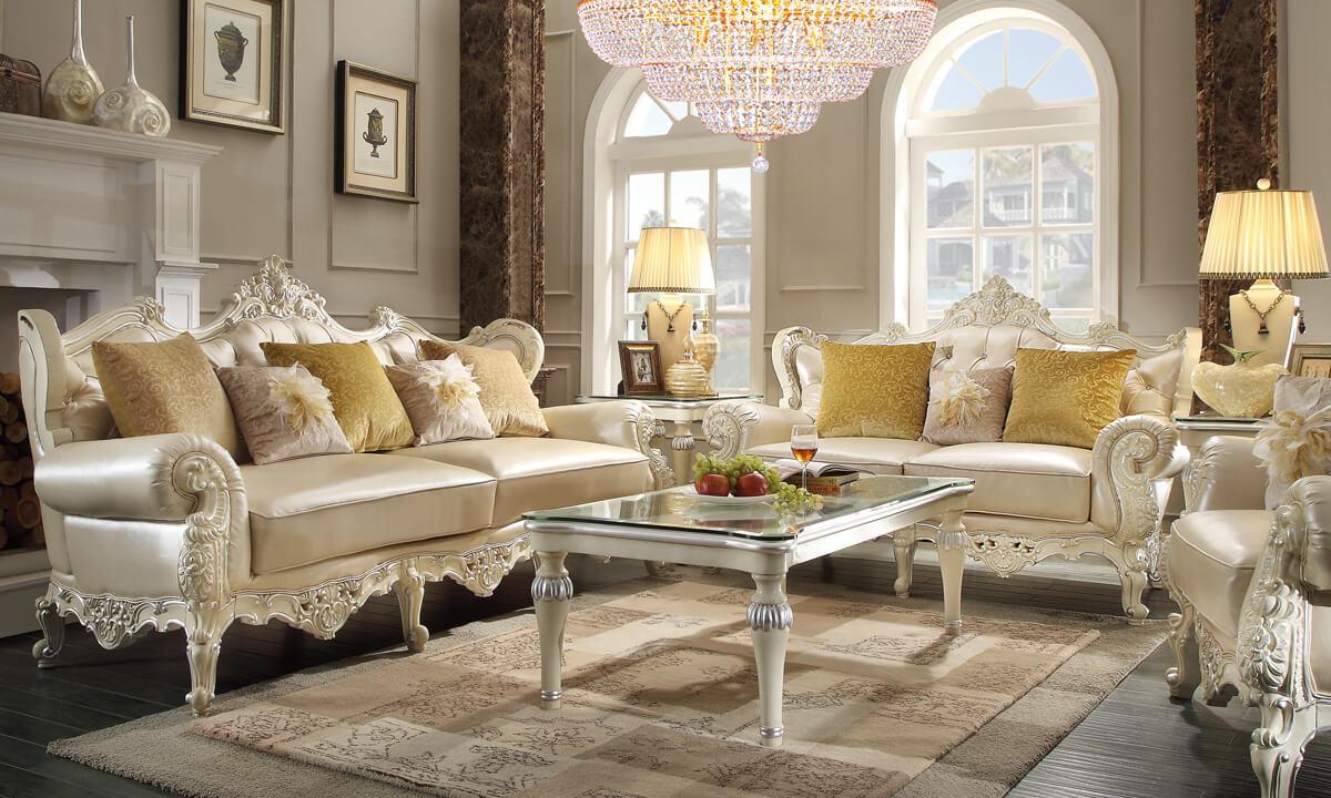 

    
Homey Design Furniture HD-L13009 Loveseat Pearl/Cream HD-L13009
