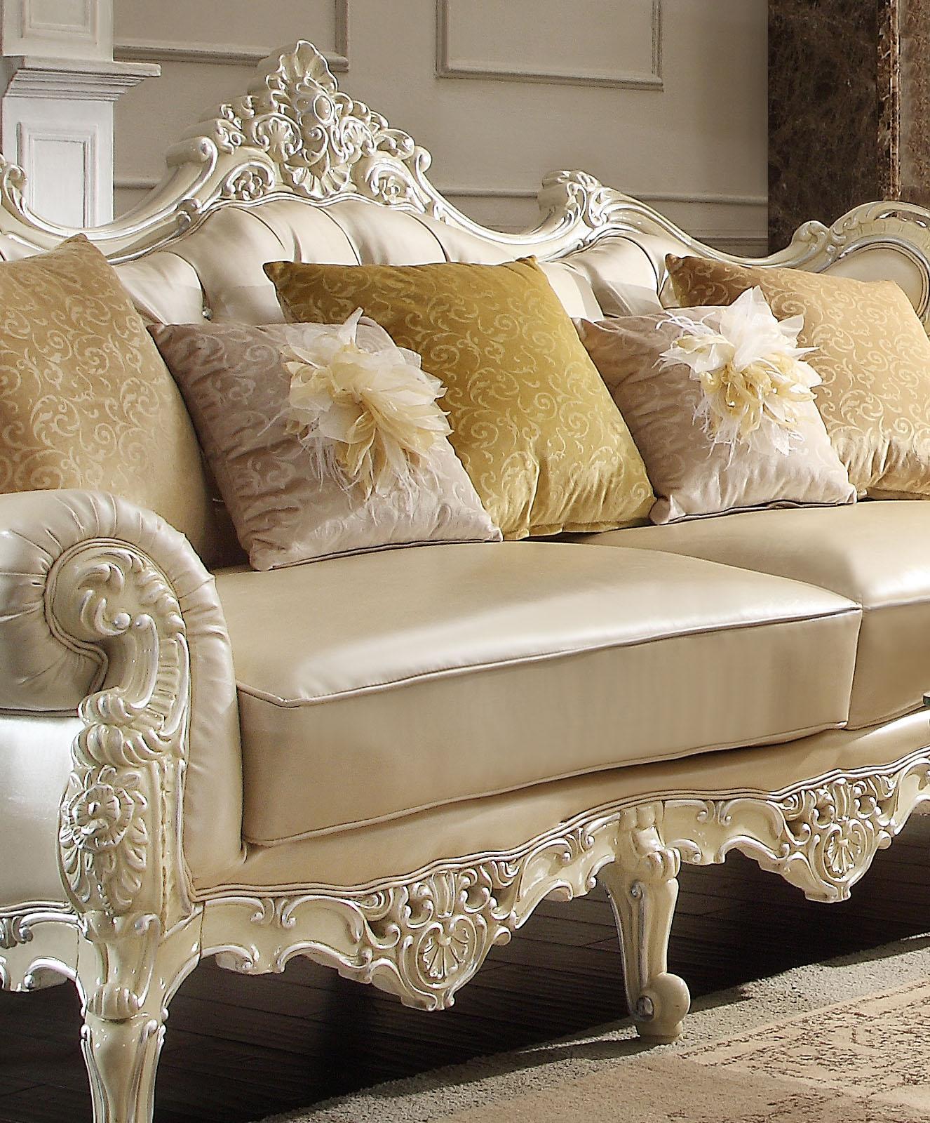 

    
Homey Design Furniture HD-S13009 Sofa Pearl/Cream HD-S13009
