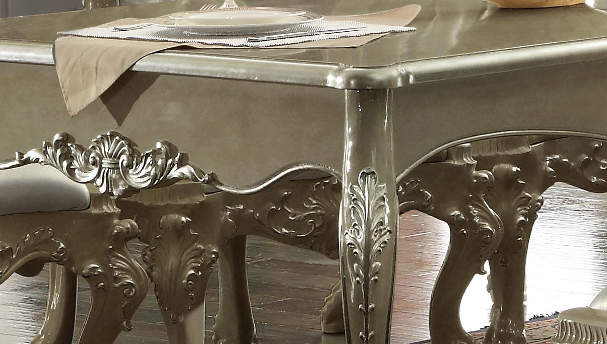 

    
HD-13012-G-DTSET9 Homey Design Furniture Dining Table Set

