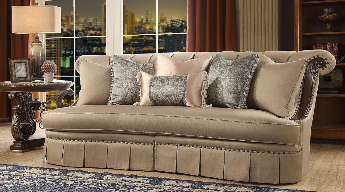 

    
Homey Design Furniture HD-1625 Sofa Loveseat and Chair Set Beige HD-1625 Set-3
