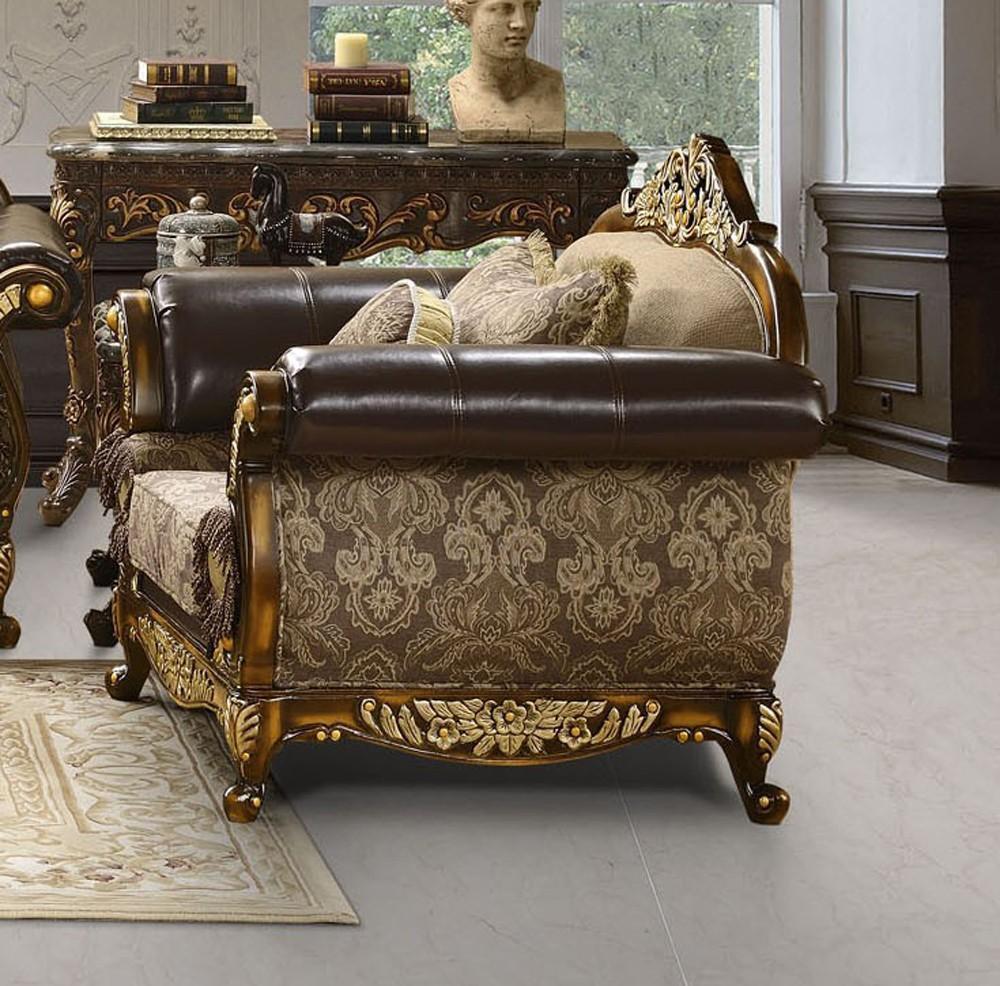 

                    
Homey Design Furniture HD-26 – 3PC SOFA SET Sofa Set Mahogany/Gold Fabric Purchase 

