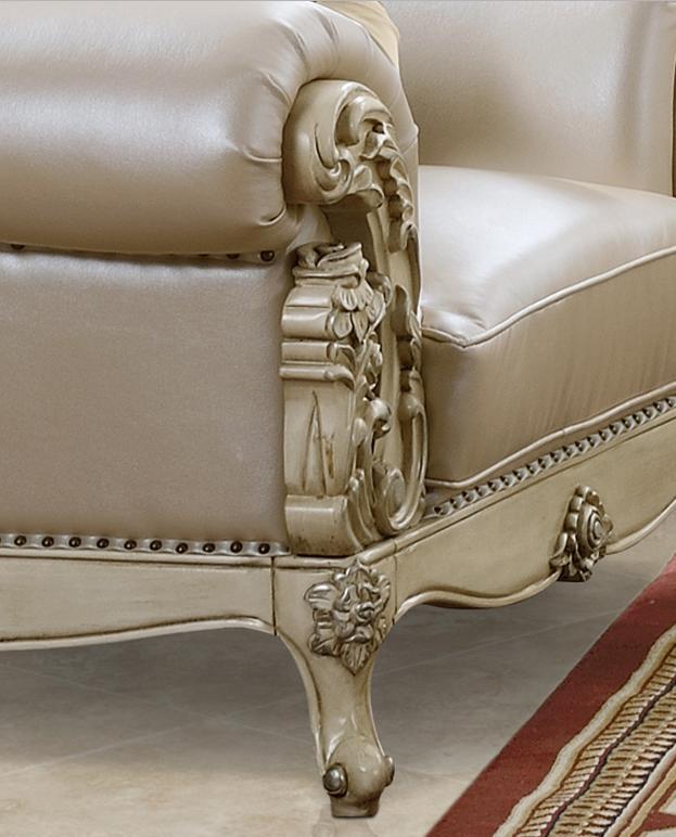 

                    
Buy Plantation Cove White Leather Sofa Set 4Pcs w/ Coffee Table Traditional Homey Design HD-32
