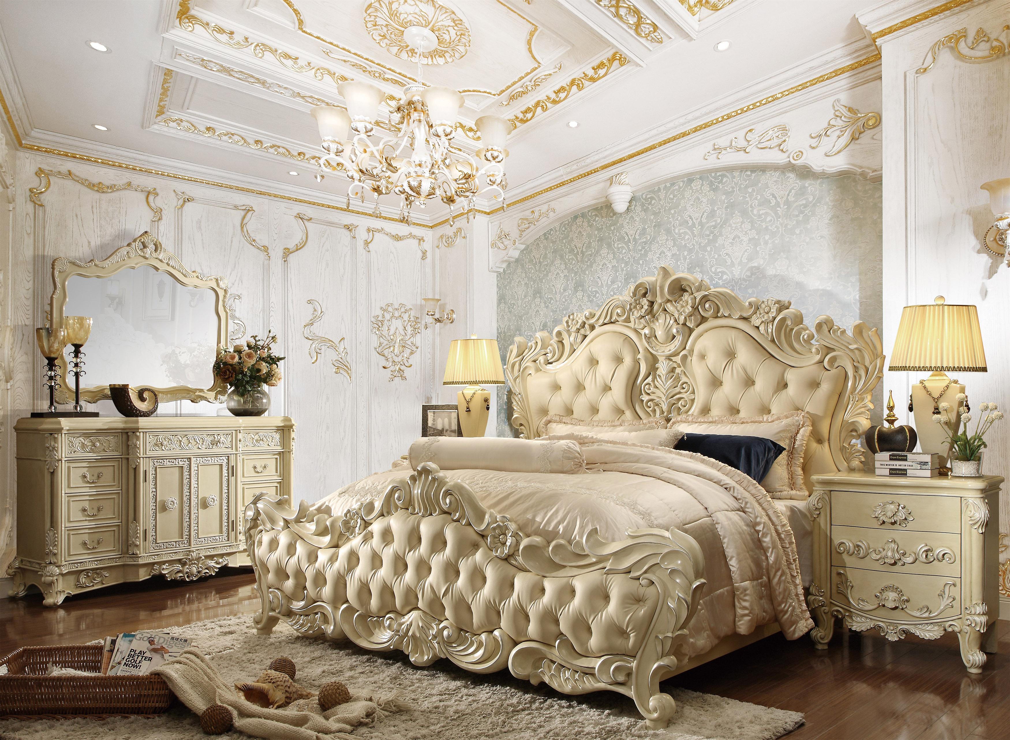 

    
Luxury Cream Carved Wood Dresser & Mirror Set 2 Pcs Traditional Homey Design HD-5800
