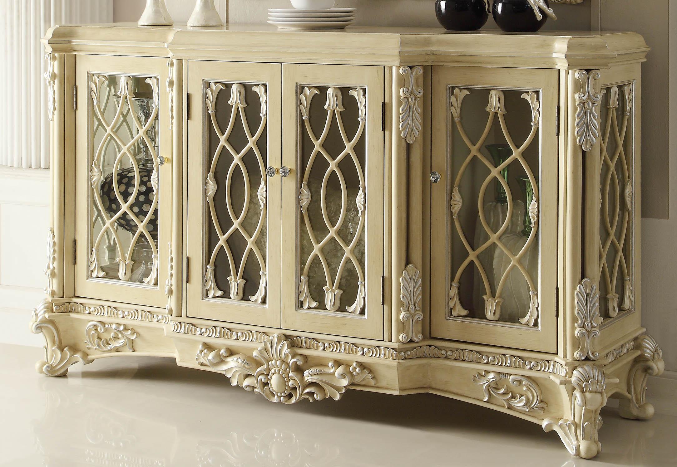 

    
Luxury Cream Carved Wood Buffet Traditional Homey Design HD-5800
