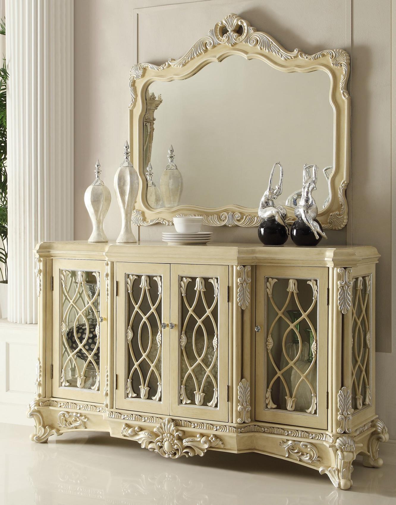 

    
Luxury Cream Carved Wood Buffet Traditional Homey Design HD-5800
