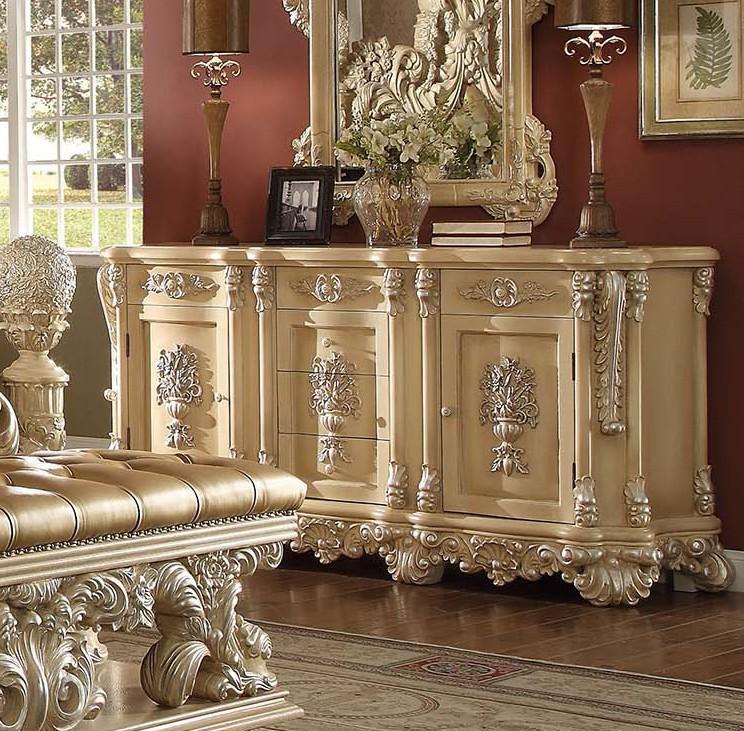 

    
Luxury Antique Gold Dresser Traditional Homey Design HD-7266
