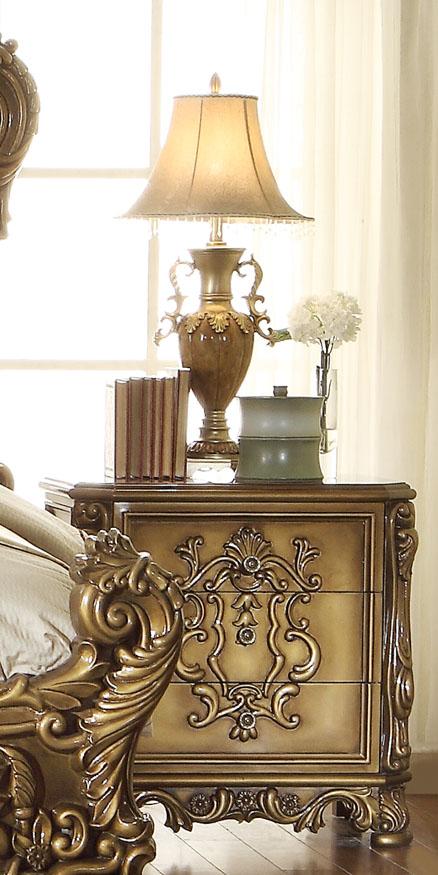 

    
Homey Design Furniture HD-8008 – EK BED SET Panel Bedroom Set Gold/Beige HD-8008-BSET5-EK
