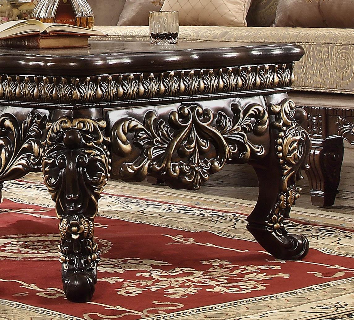 

                    
Buy Homey Design HD-914 Luxury Upholstery Pearl Cappucciono Carved Wood Living Room Set 6Pcs
