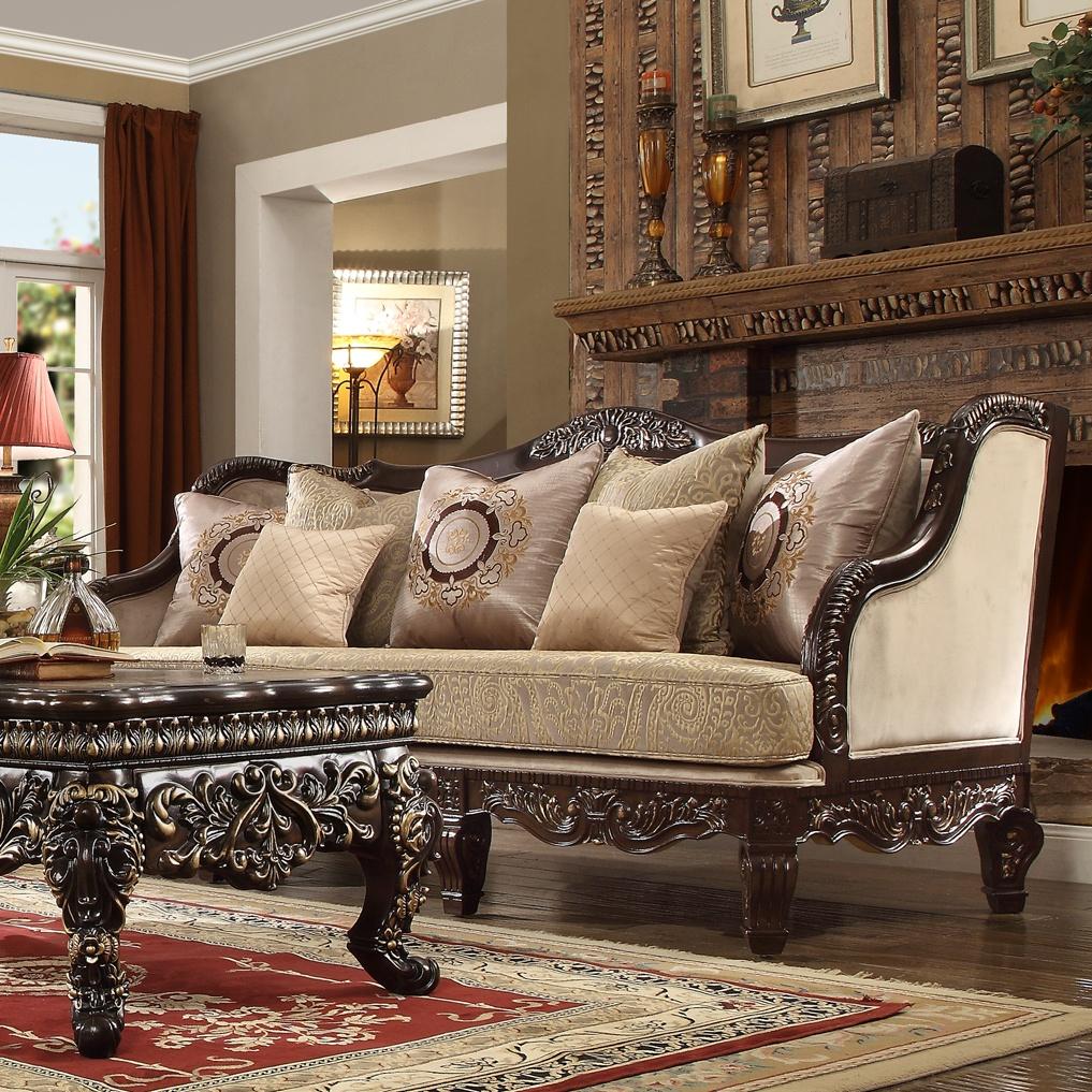 

    
Homey Design Furniture HD-914 Sofa and Loveseat Brown/Antique/Cappuccino/Pearl HD-914-Set 2
