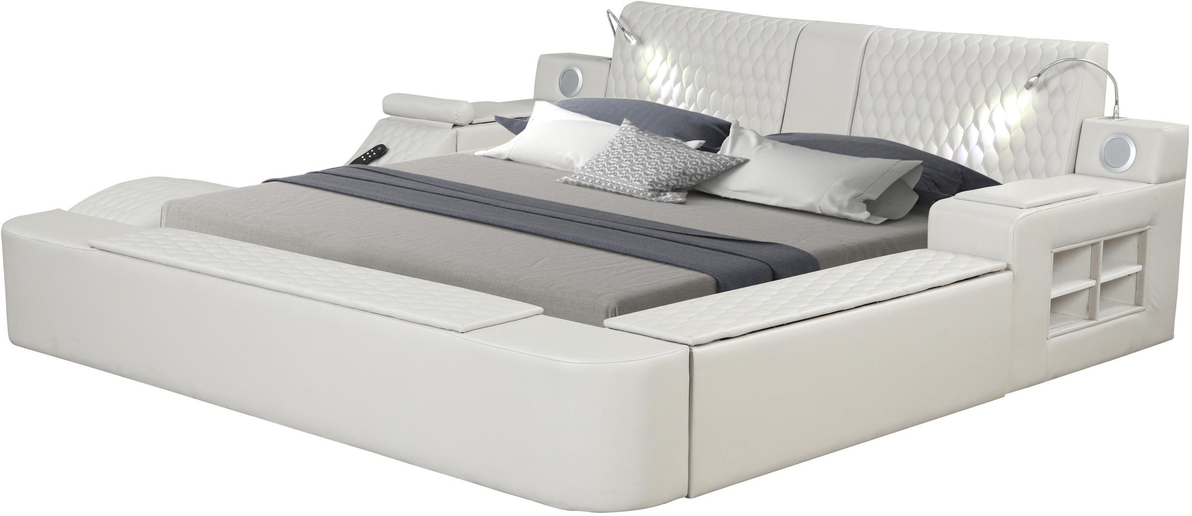 

    
Ice Eco Leather Smart Multifunctional King Bed ZOYA Galaxy Home Contemporary
