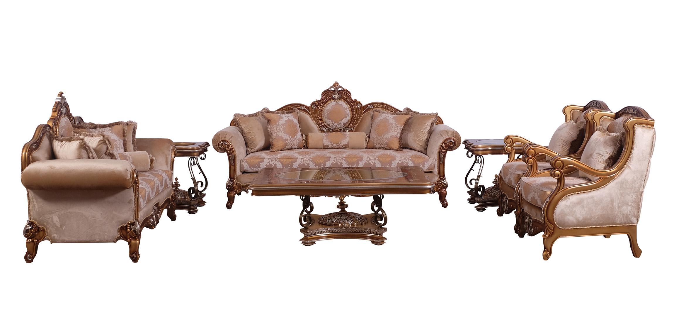 

    
 Order  Imperial Luxury Brown Gold RAFFAELLO II Arm Chair Set 2 Pcs EUROPEAN FURNITURE
