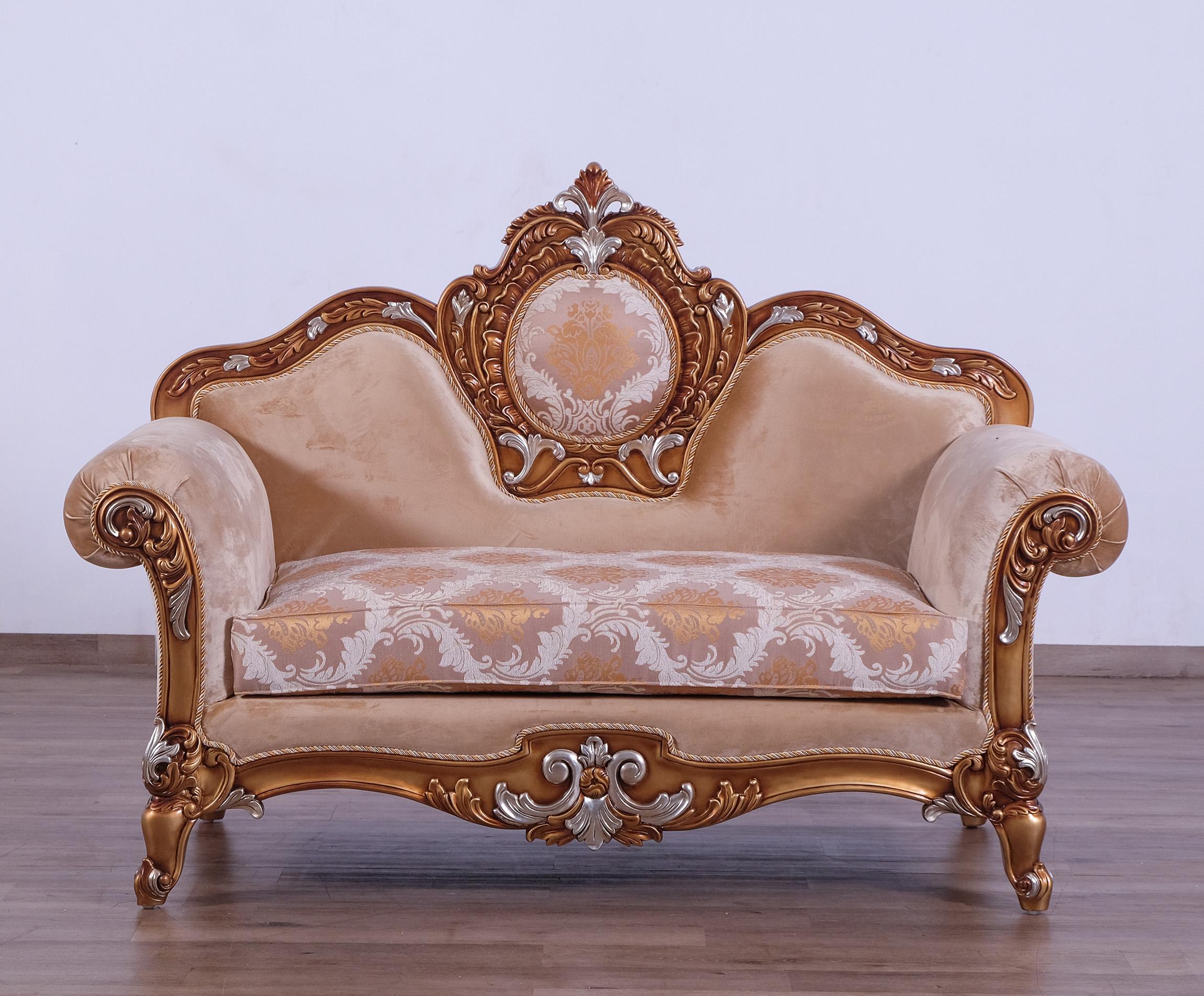 

        
663701291889Imperial Luxury Brown & Silver Gold RAFFAELLO II Sofa Set 4Pcs EUROPEAN FURNITURE
