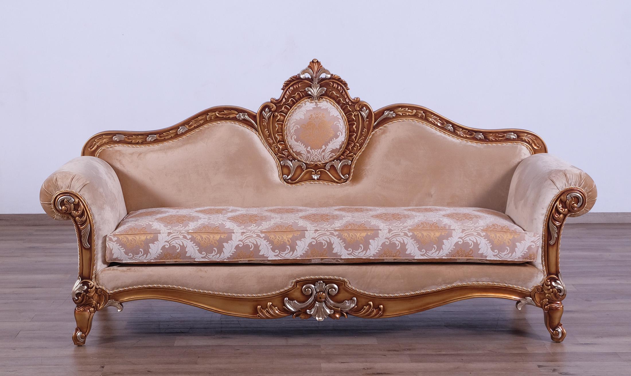

    
41026--Set-4 Imperial Luxury Brown & Silver Gold RAFFAELLO II Sofa Set 4Pcs EUROPEAN FURNITURE
