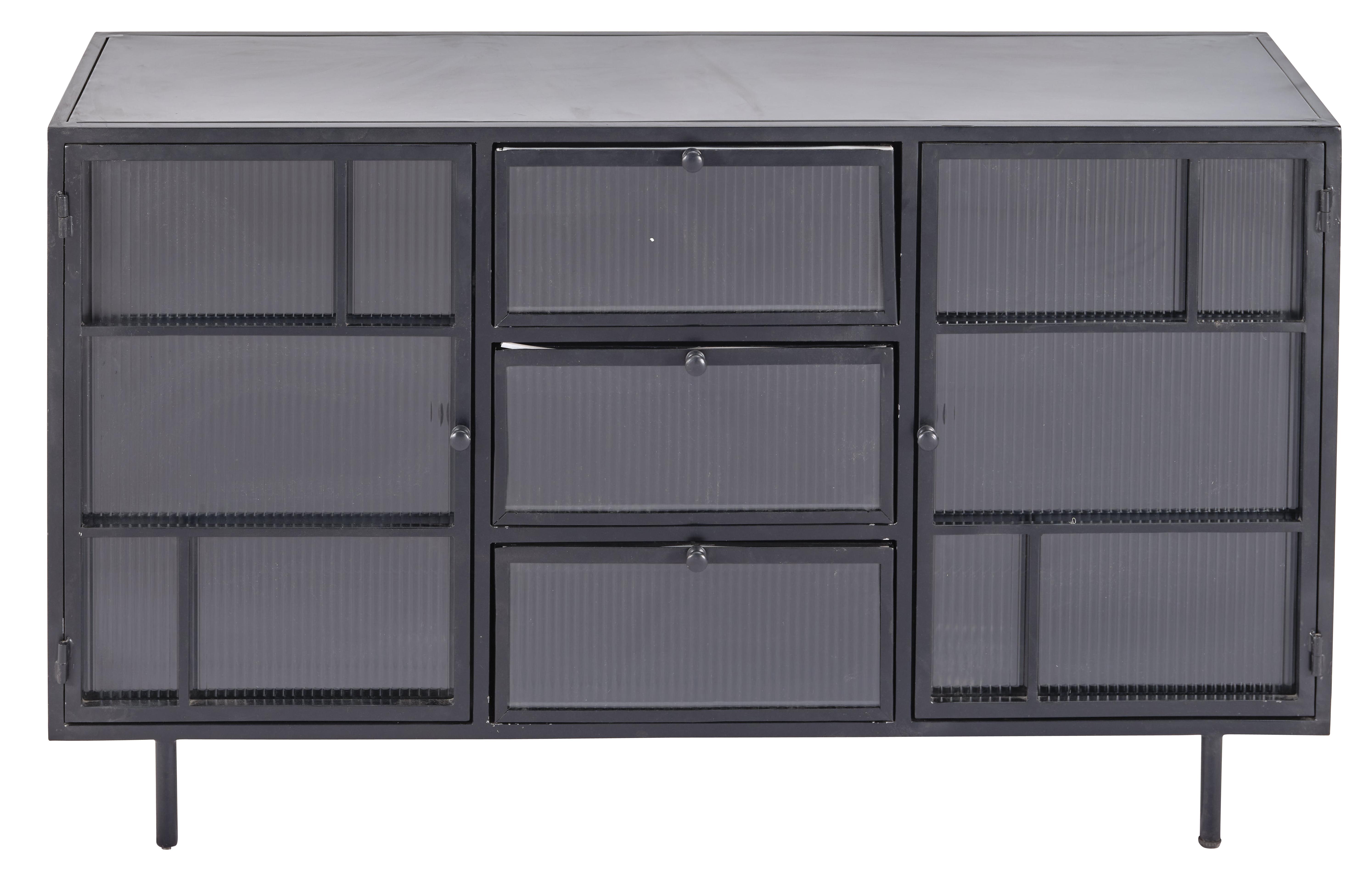 

    
Industrial Antique Gray Iron & Glass Sideboard JAIPUR HOME DYS-24242 Fergus
