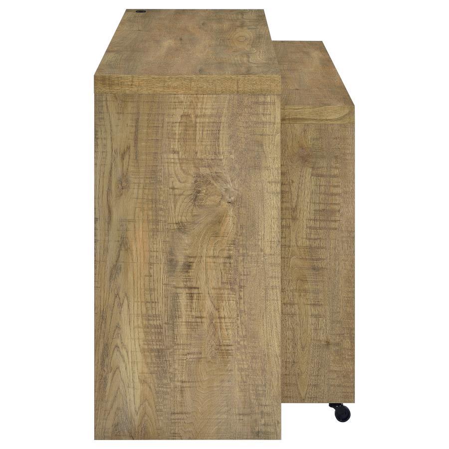 

    
 Shop  Industrial Black/Mango Wood Counter Height Table Set 4PCS Coaster Davista 182704

