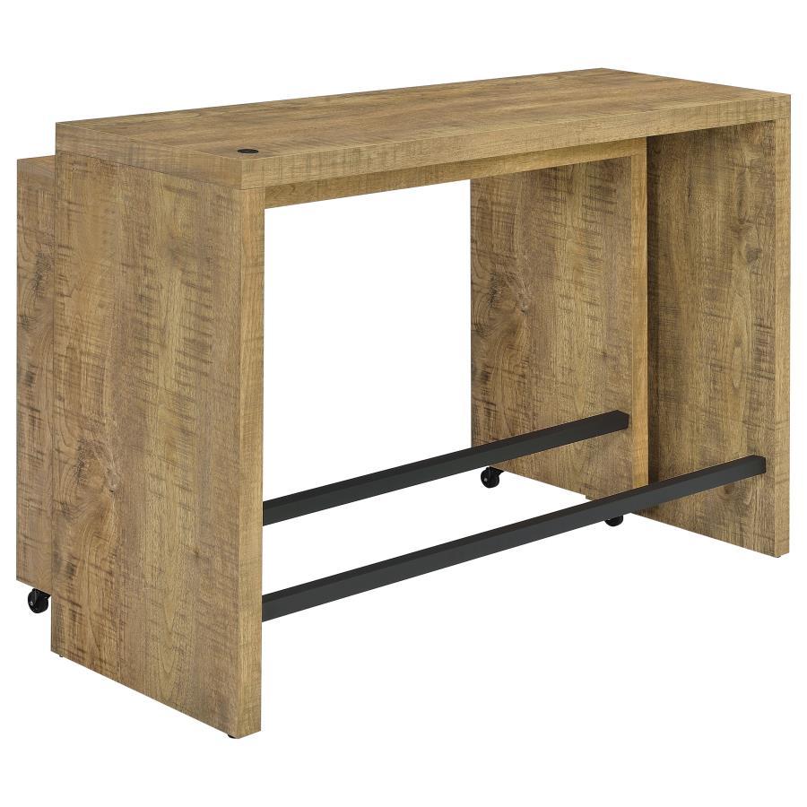 

    
 Photo  Industrial Black/Mango Wood Counter Height Table Set 4PCS Coaster Davista 182704
