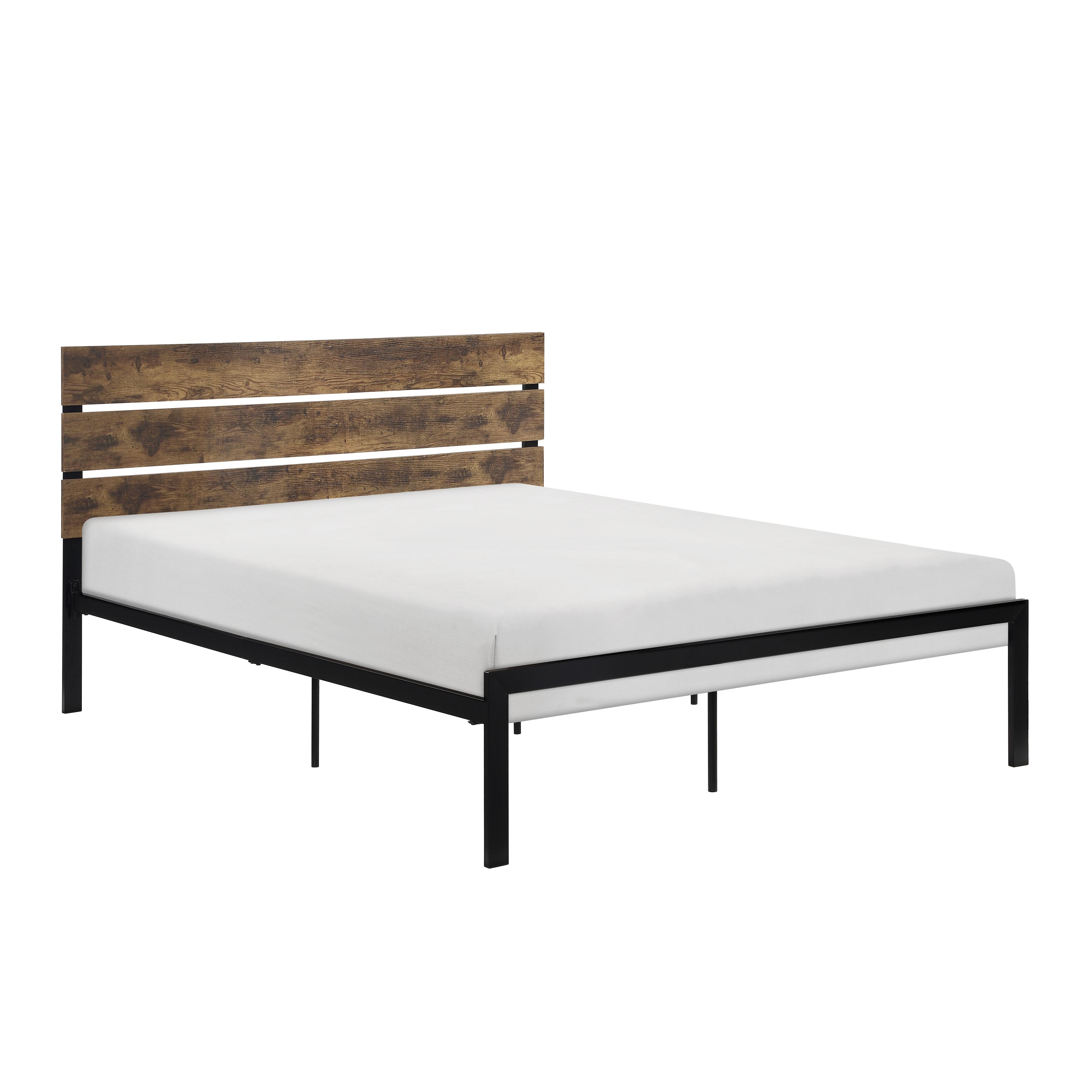 Rustic Bed 1611-1 Marshall 1611-1 in Black 
