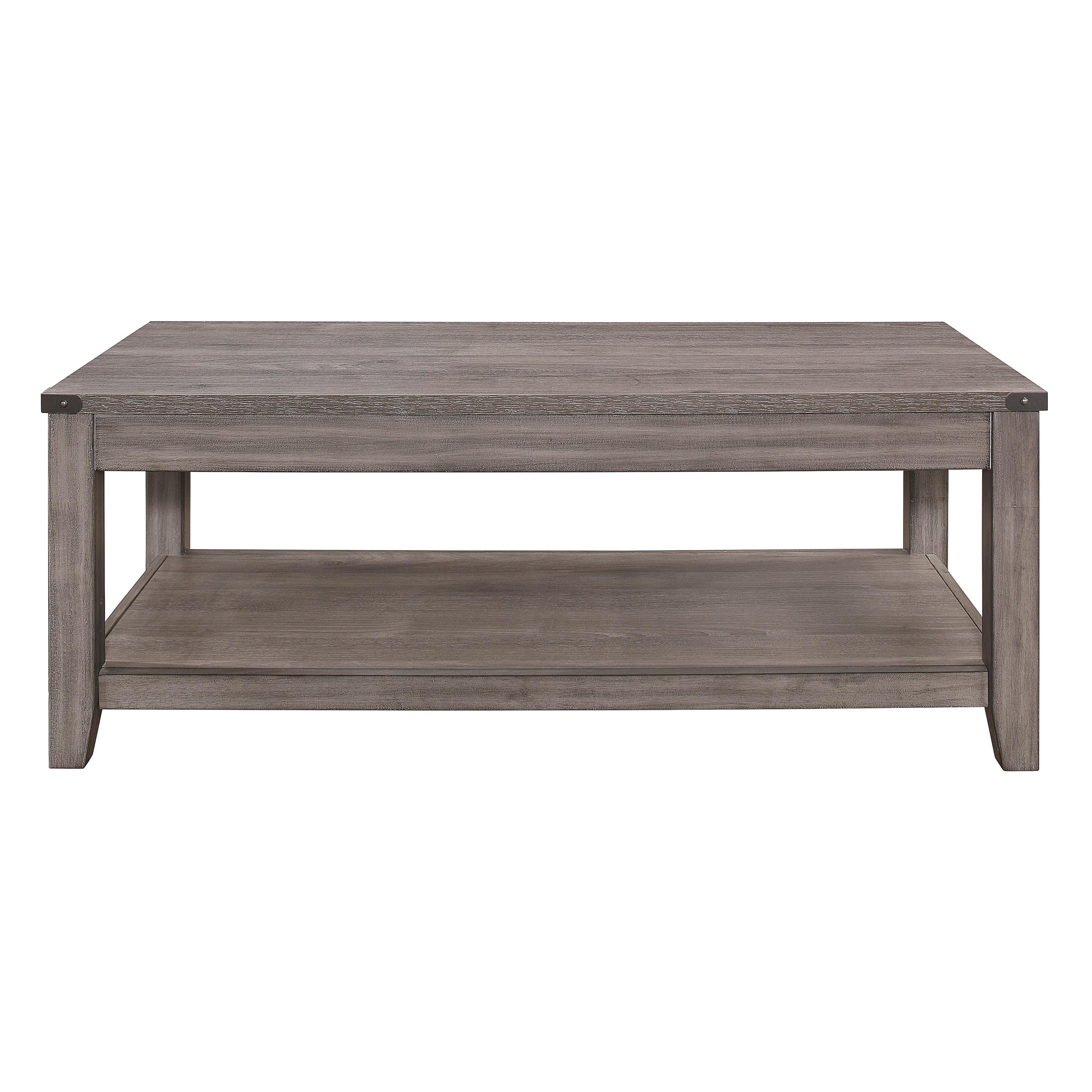 Modern Cocktail Table 2042-30 Woodrow 2042-30 in Gray 