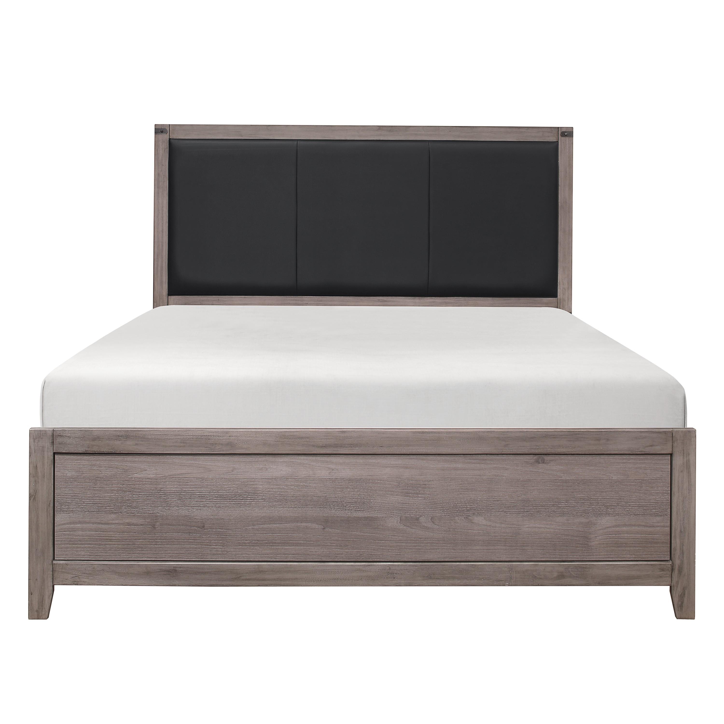 

    
Industrial Brownish Gray Wood Queen Bed Homelegance 2042-1* Woodrow
