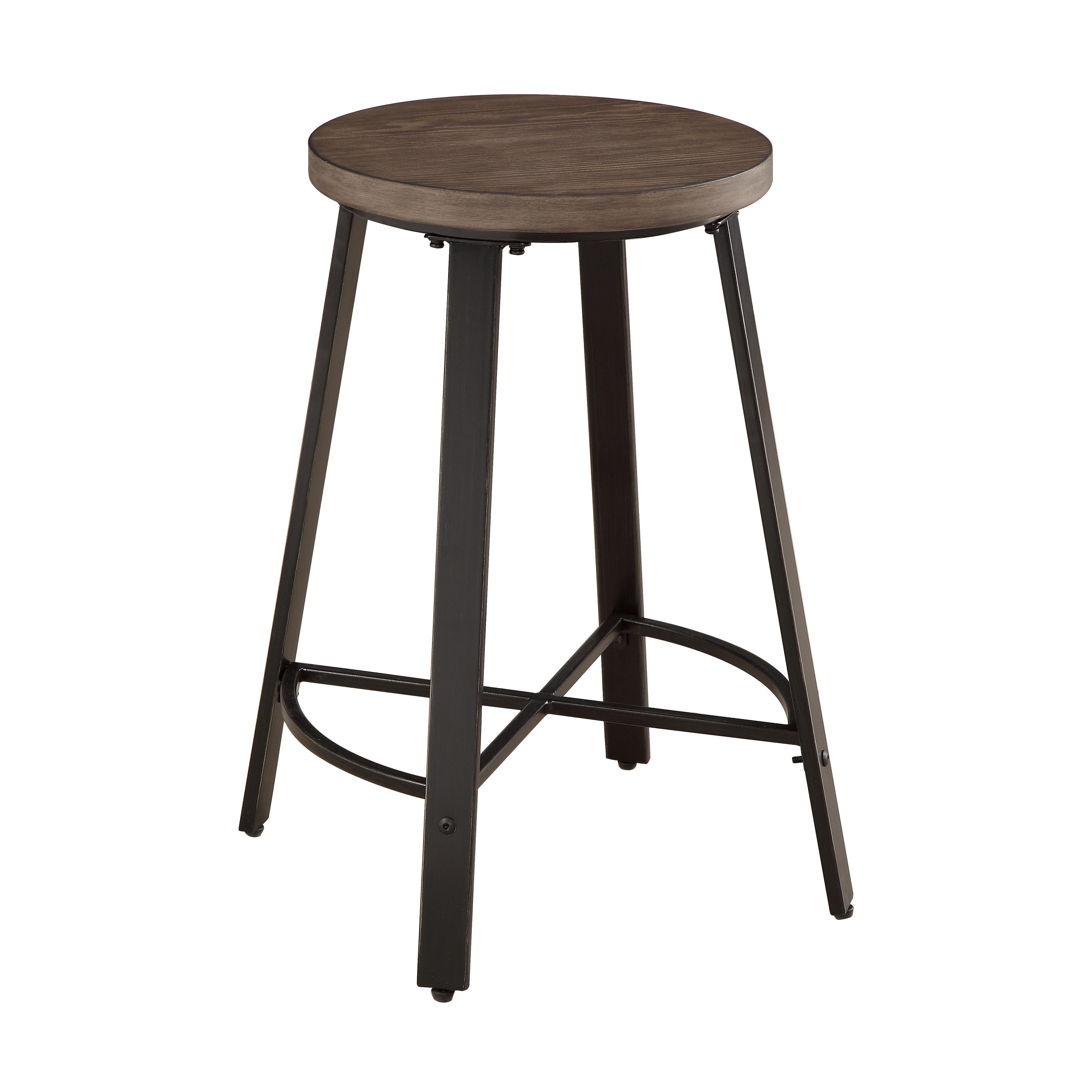 Rustic Counter Height Stool 5607-24 Chevre 5607-24 in Brown 