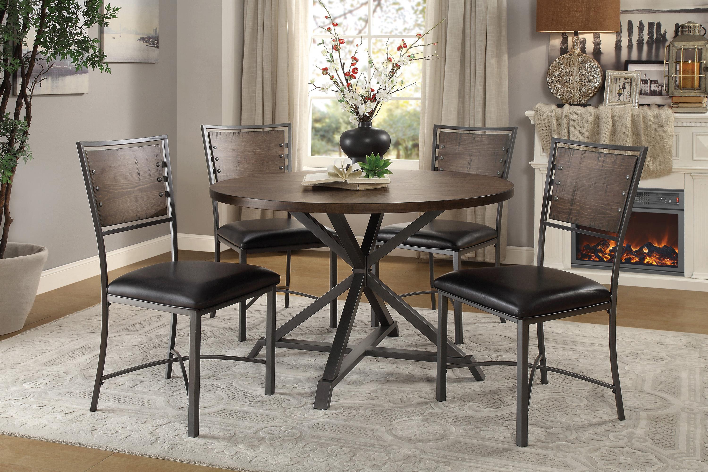 

                    
Homelegance 5606S Fideo Side Chair Set Brown Faux Leather Purchase 
