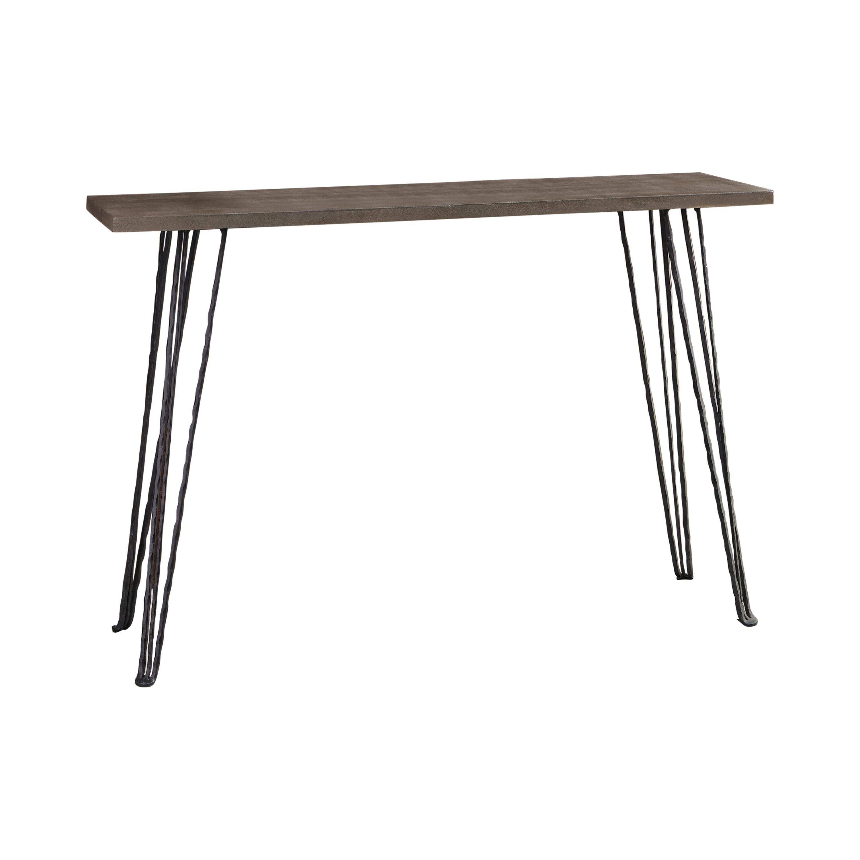 

    
Industrial Concrete Wood Console Table Coaster 930050
