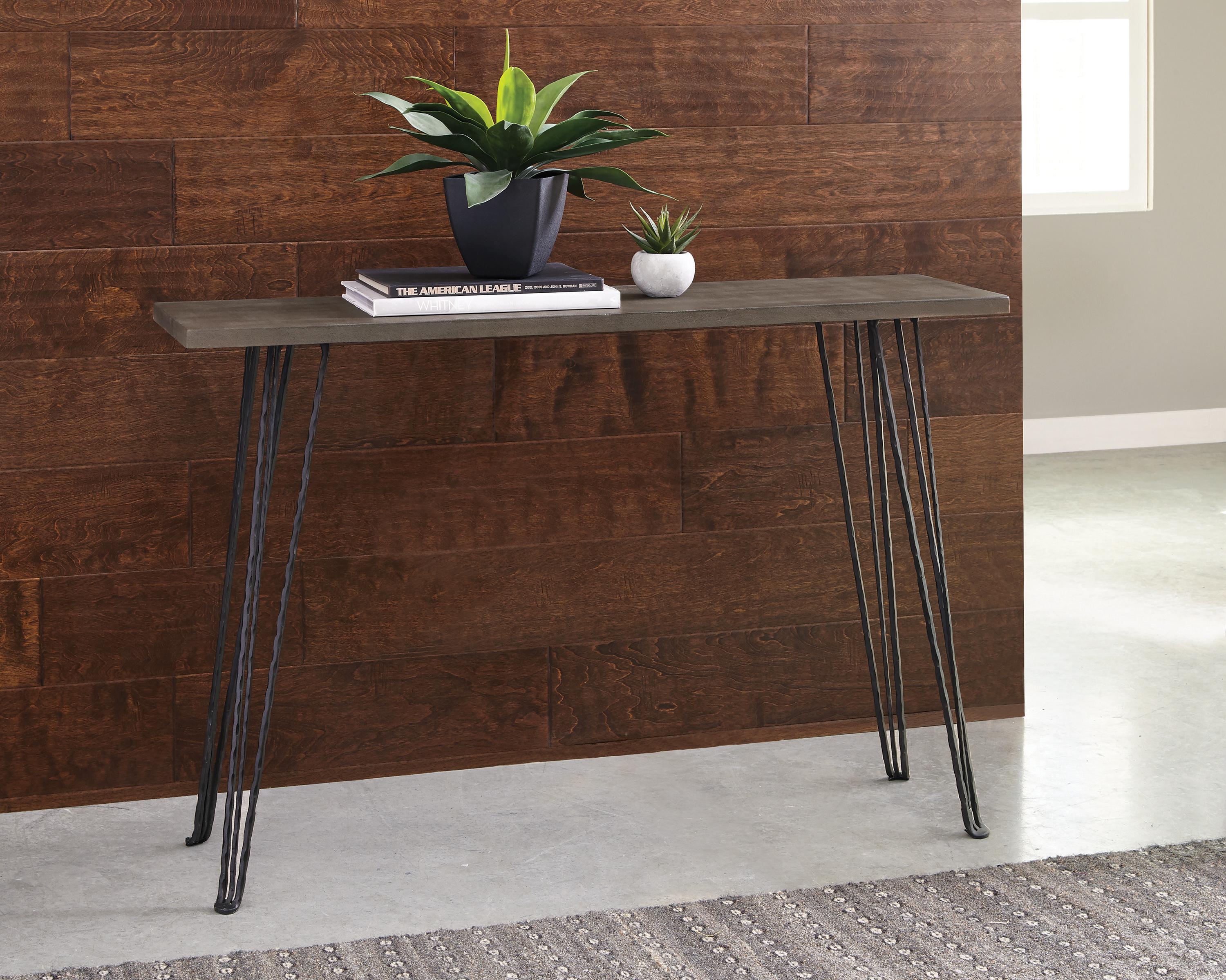 

    
Industrial Concrete Wood Console Table Coaster 930050
