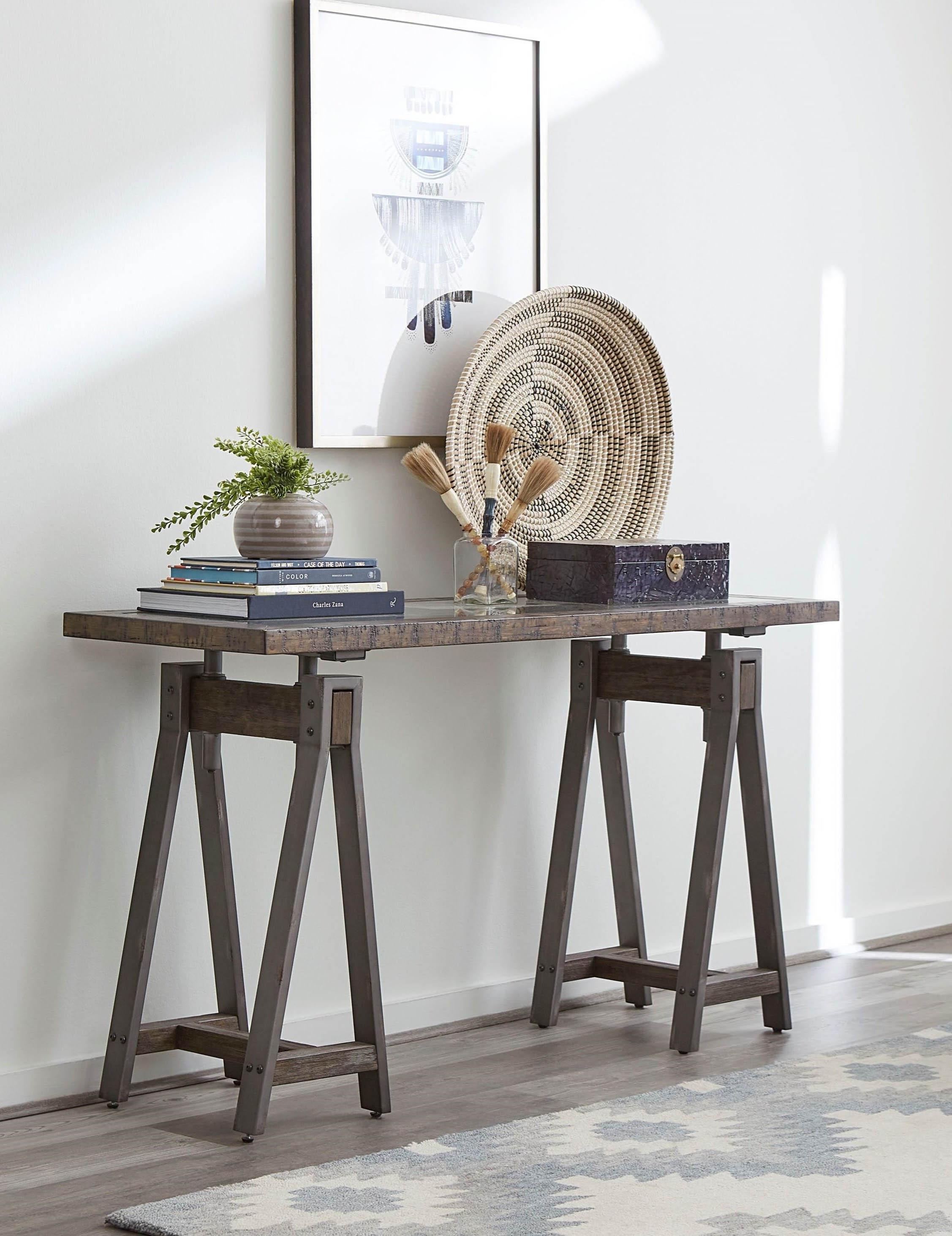 

    
Industrial Console Table with Double Pedestal Base MEDICI by Modus Furniture
