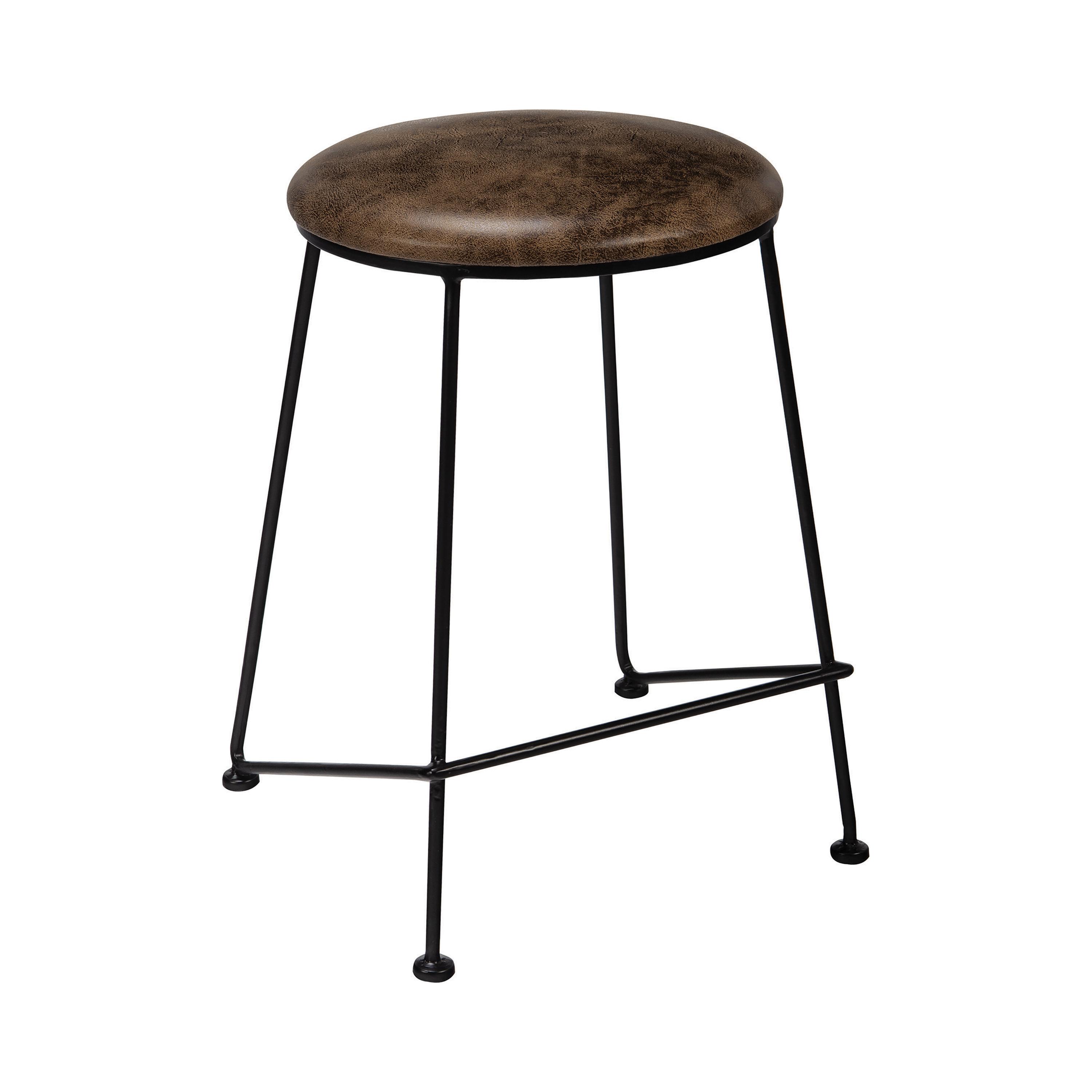 Modern Counter Height Stool 192538 192538 in Saddle 