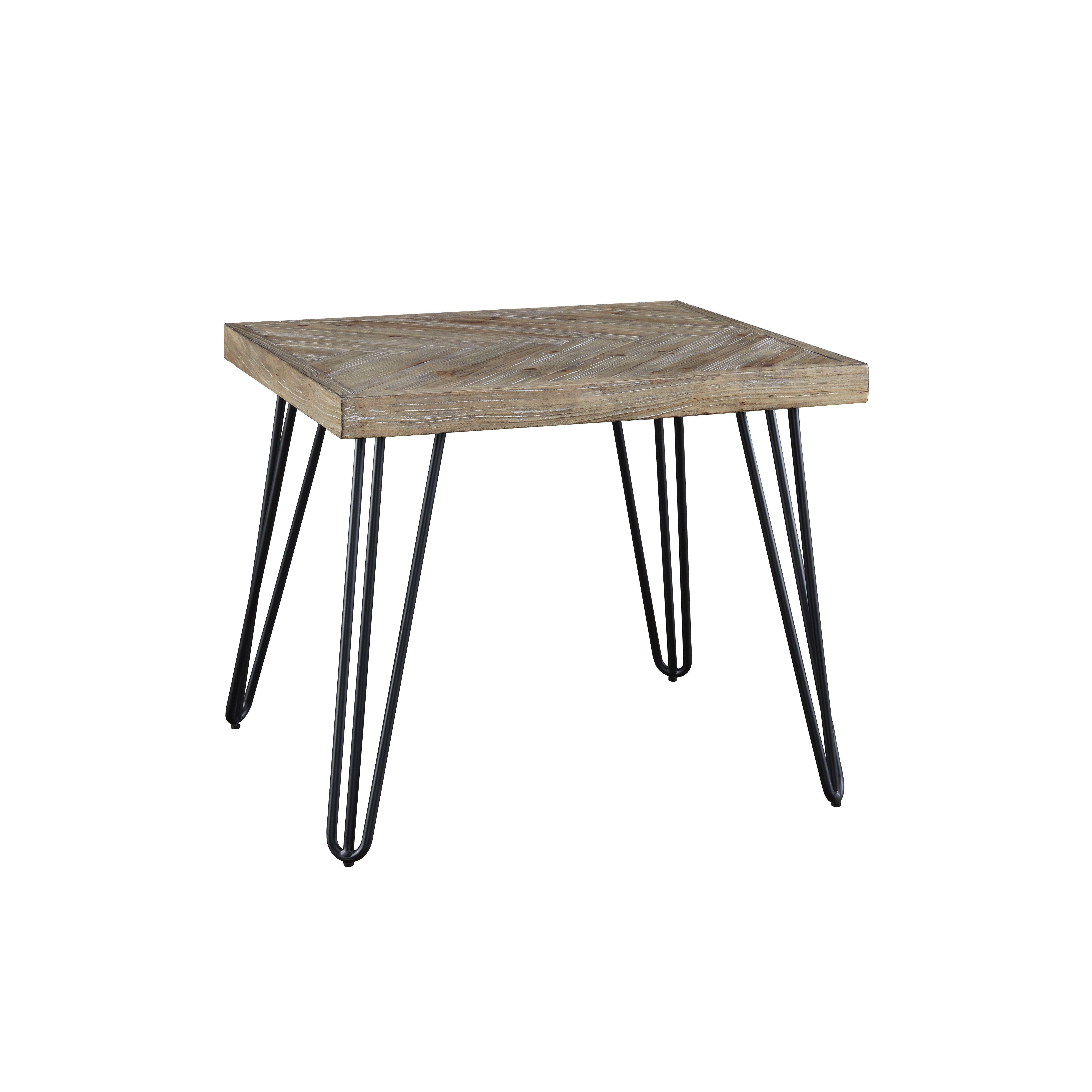 Modern End Table EVERSON DVV122 in Sand 