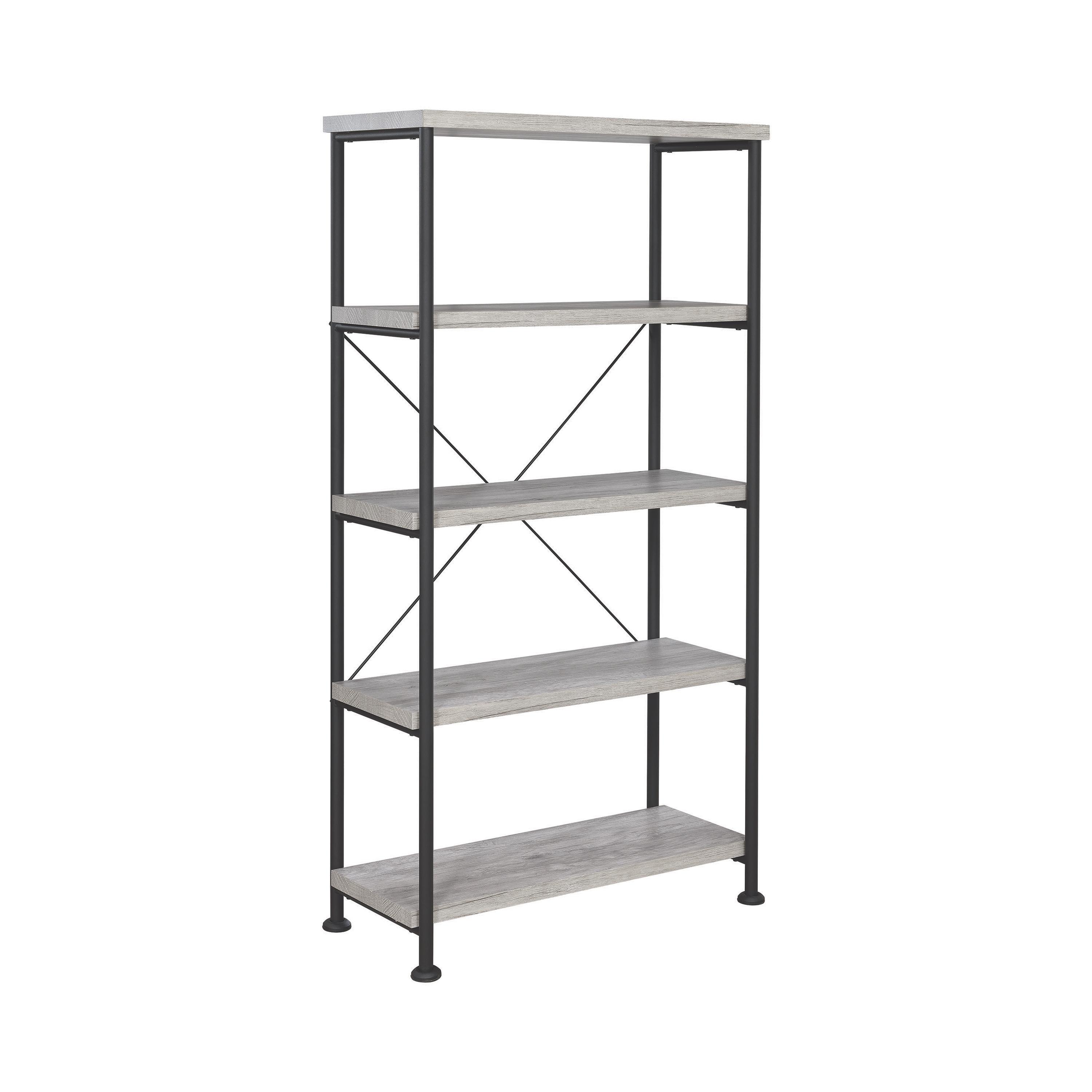 Rustic Bookcase 801546 Analiese 801546 in Gray 