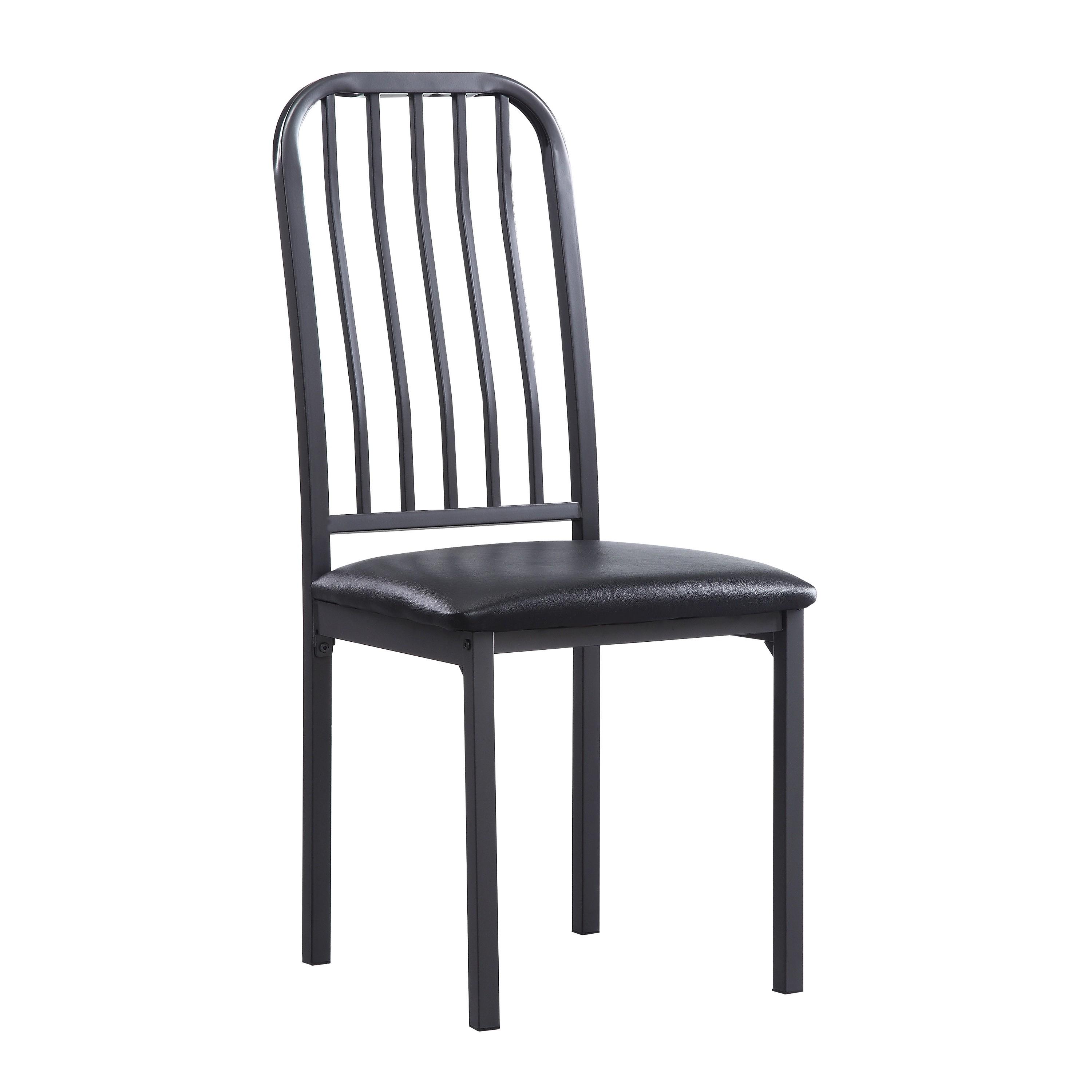 

    
Industrial Gray Metal Side Chair Set 2pcs Homelegance 5664S Tripp
